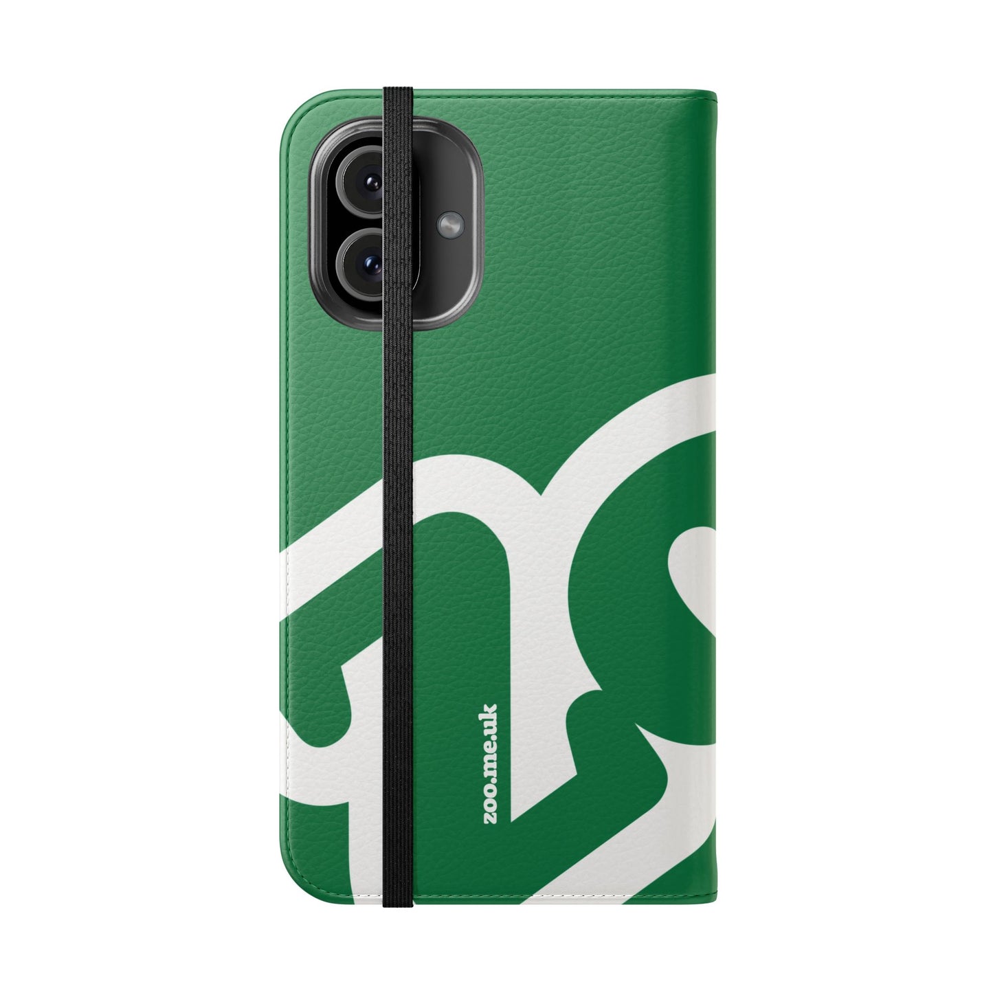 Zoo® Dark Green Flip Case - Phone Wallet with Card Holder