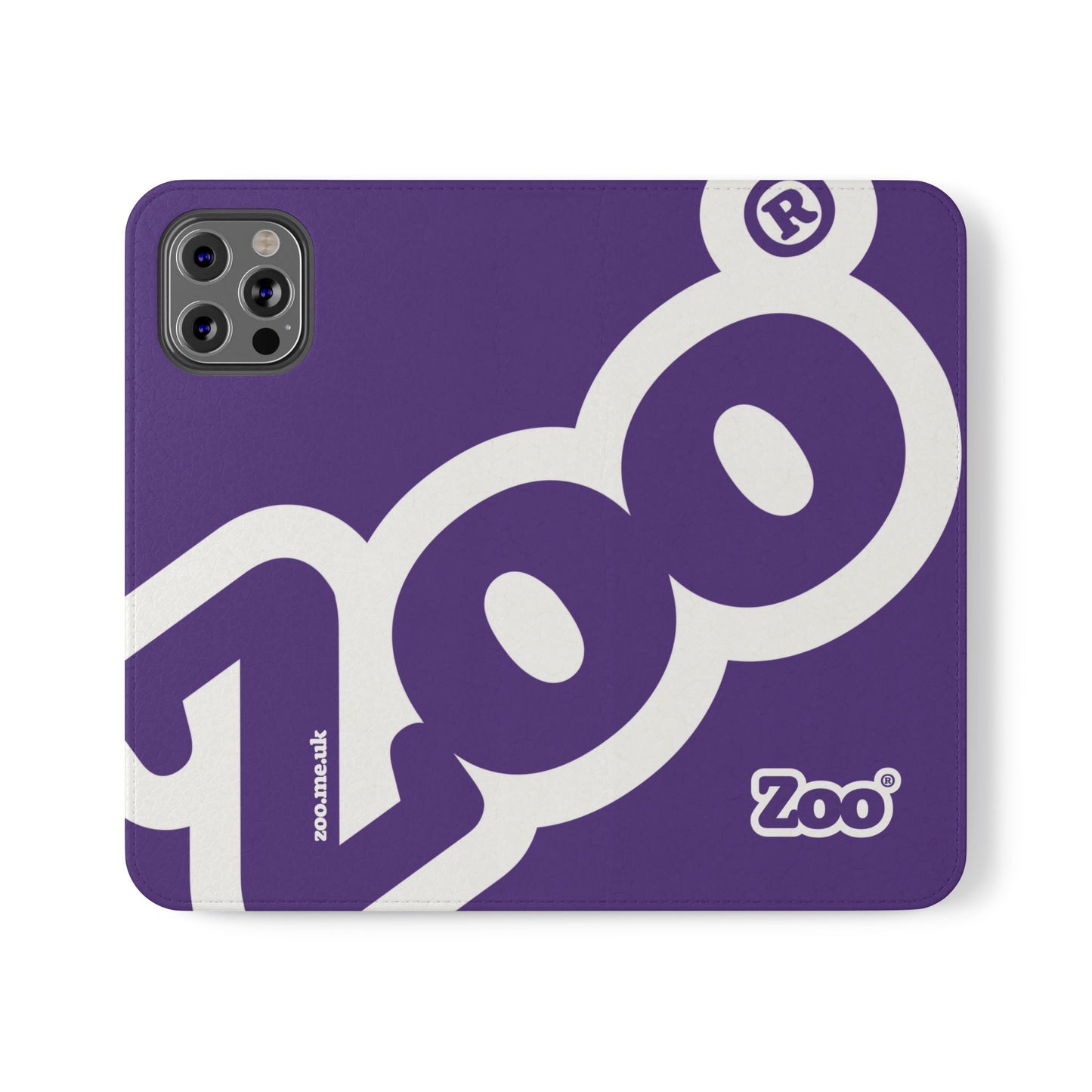 Zoo® Purple Flip Case - Phone Wallet with Card Holder