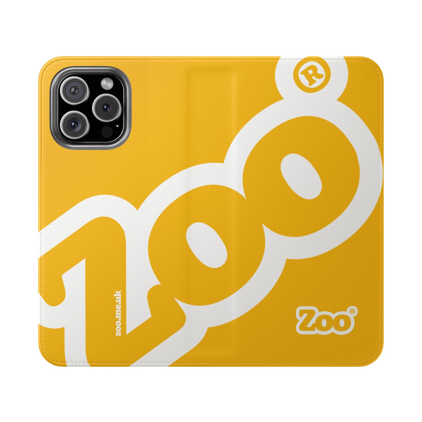 Zoo® Yellow Flip Case - Phone Wallet with Card Holder