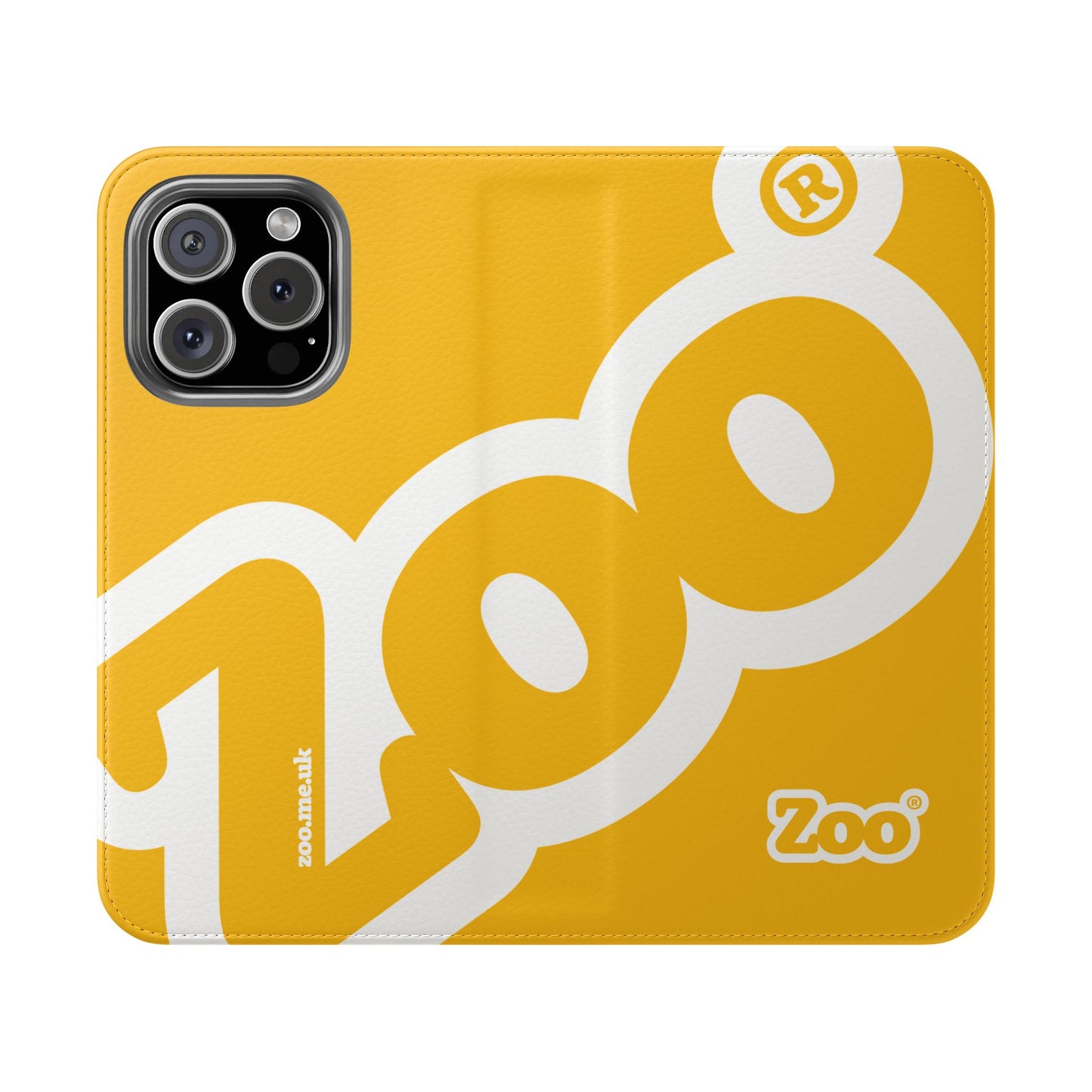 Zoo® Yellow Flip Case - Phone Wallet with Card Holder