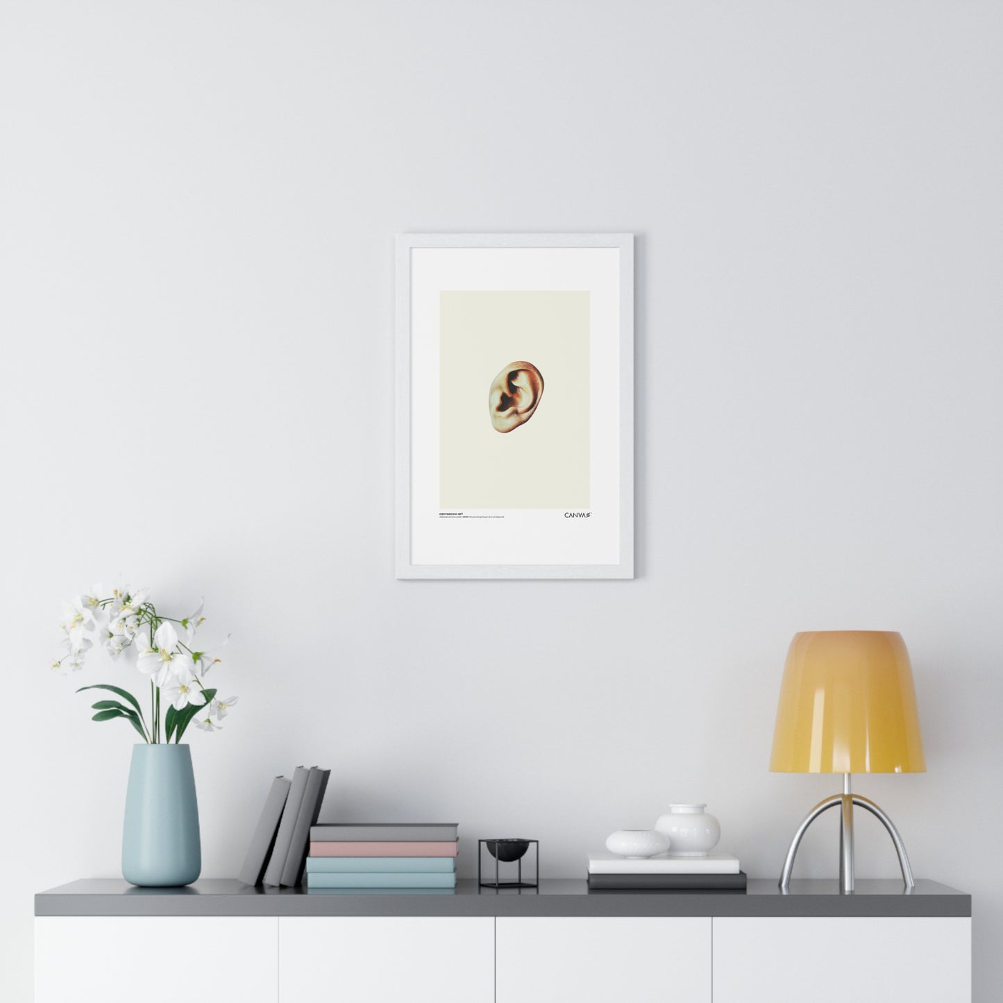 CANVAS™ MISSING-EAR Portrait Framed Poster