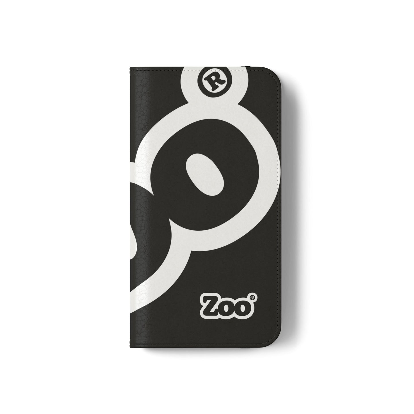 Zoo® Black Flip Case - Phone Wallet with Card Holder