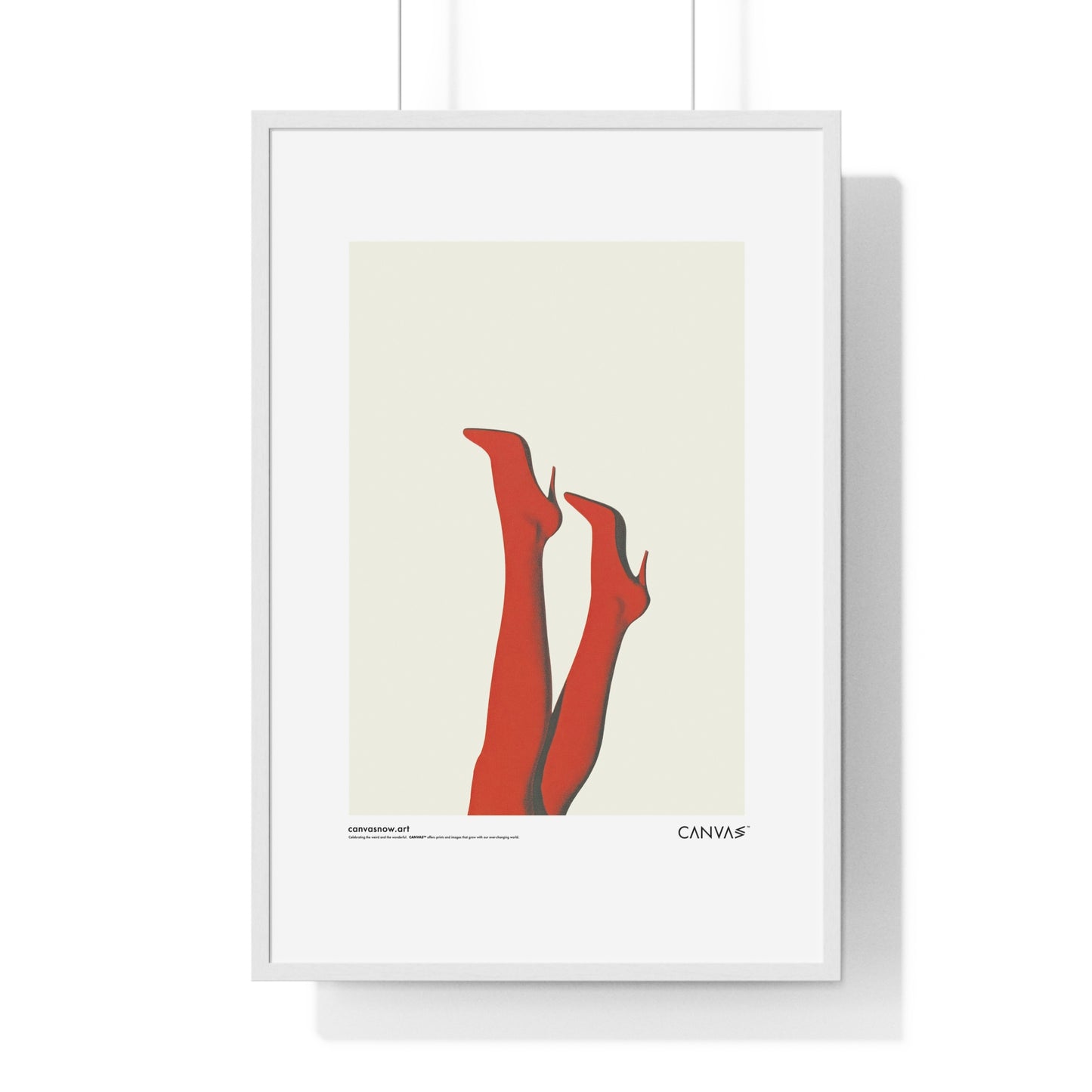 CANVAS™ RED-HOT-LEGS Portrait Framed Poster