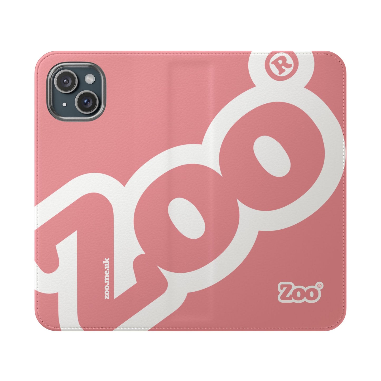 Zoo® Rose Pink Flip Case - Phone Wallet with Card Holder