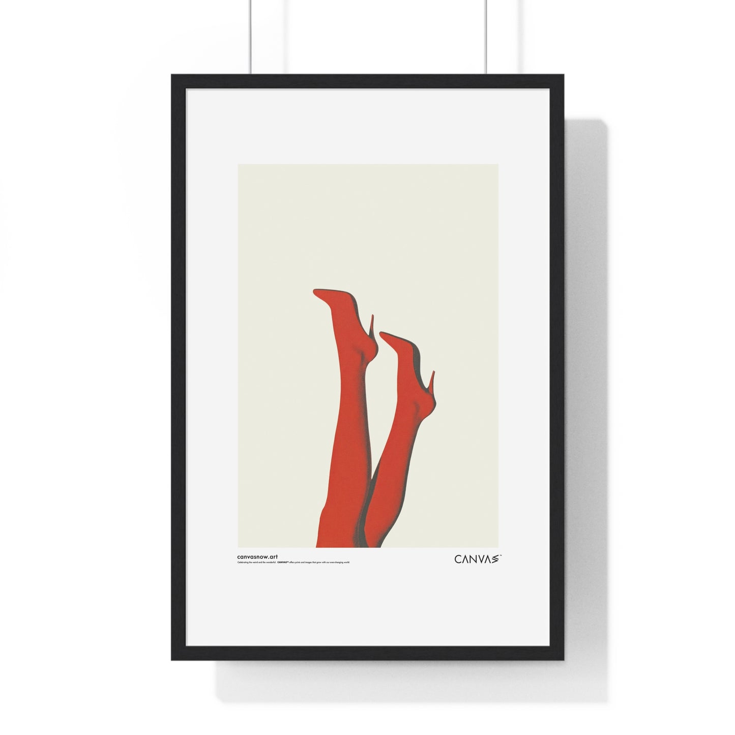 CANVAS™ RED-HOT-LEGS Portrait Framed Poster