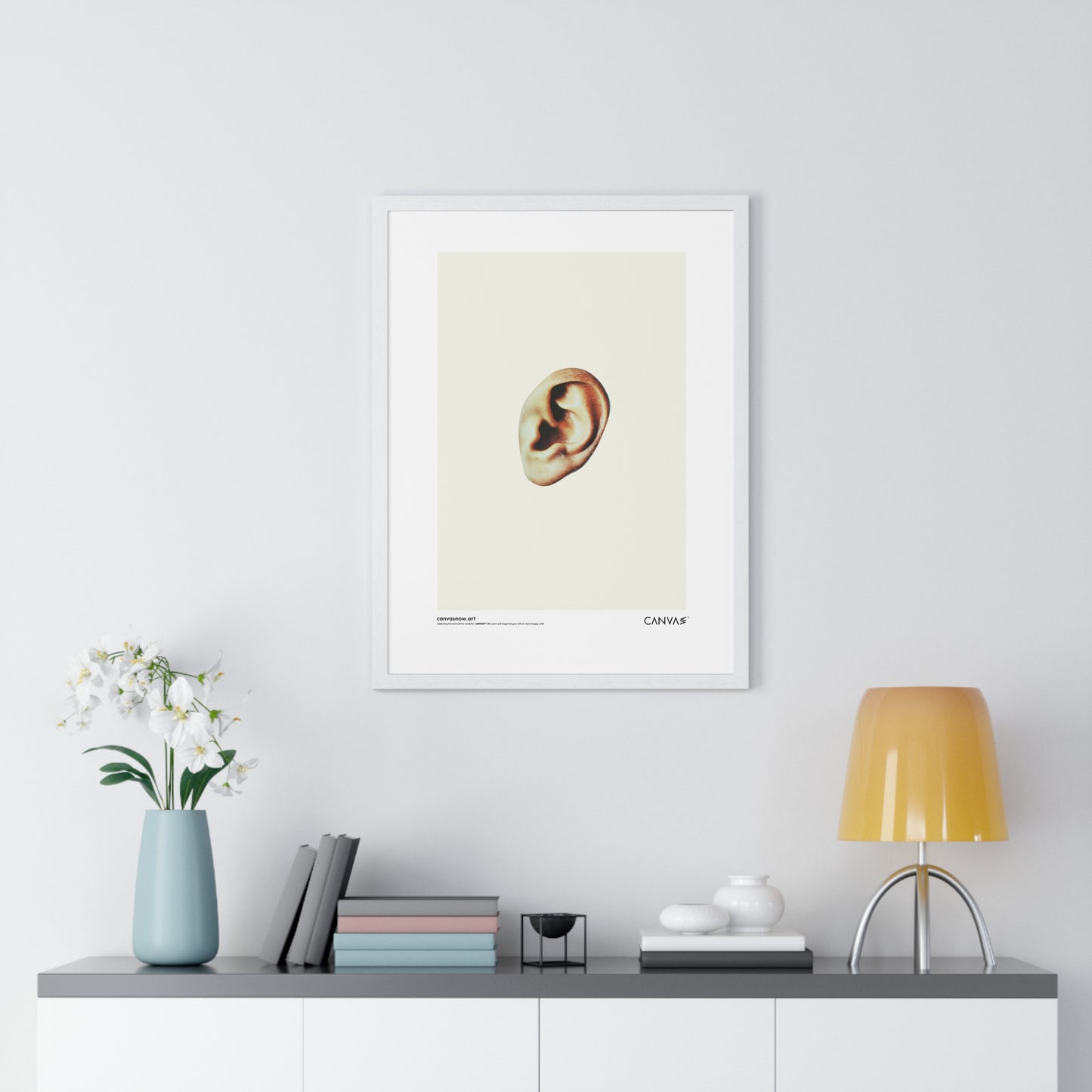 CANVAS™ MISSING-EAR Portrait Framed Poster