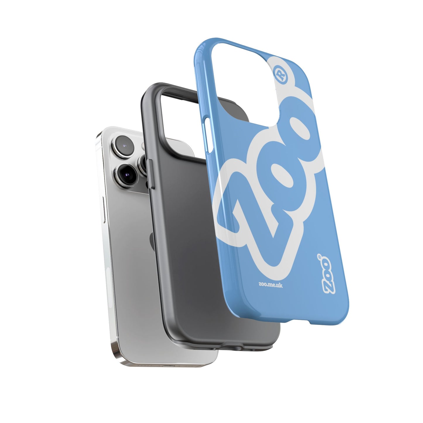 Zoo® Light Blue - Durable iPhone® Case