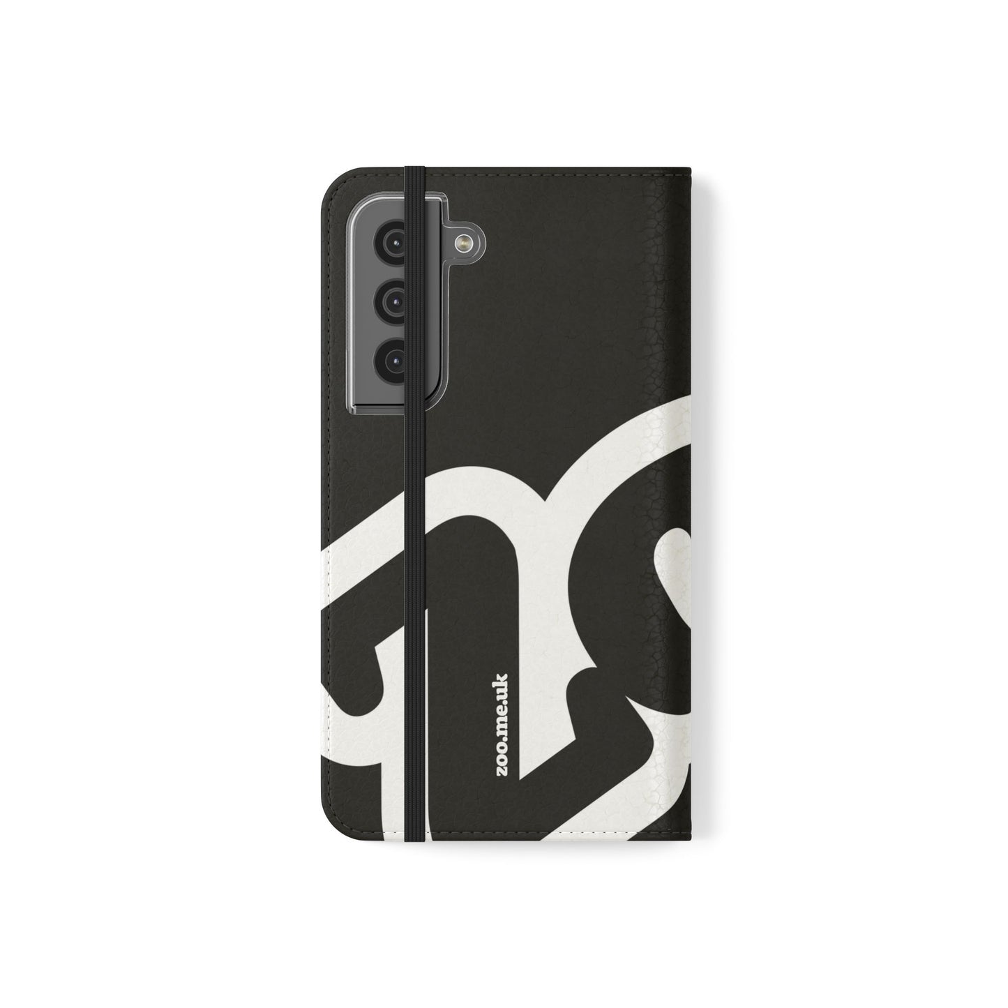 Zoo® Black Flip Case - Phone Wallet with Card Holder