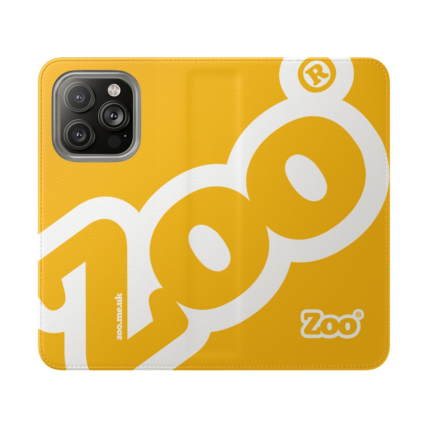 Zoo® Yellow Flip Case - Phone Wallet with Card Holder