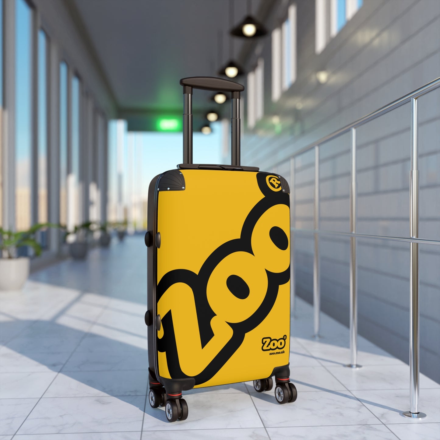 Zoo® Black on Yellow - Black Suitcase