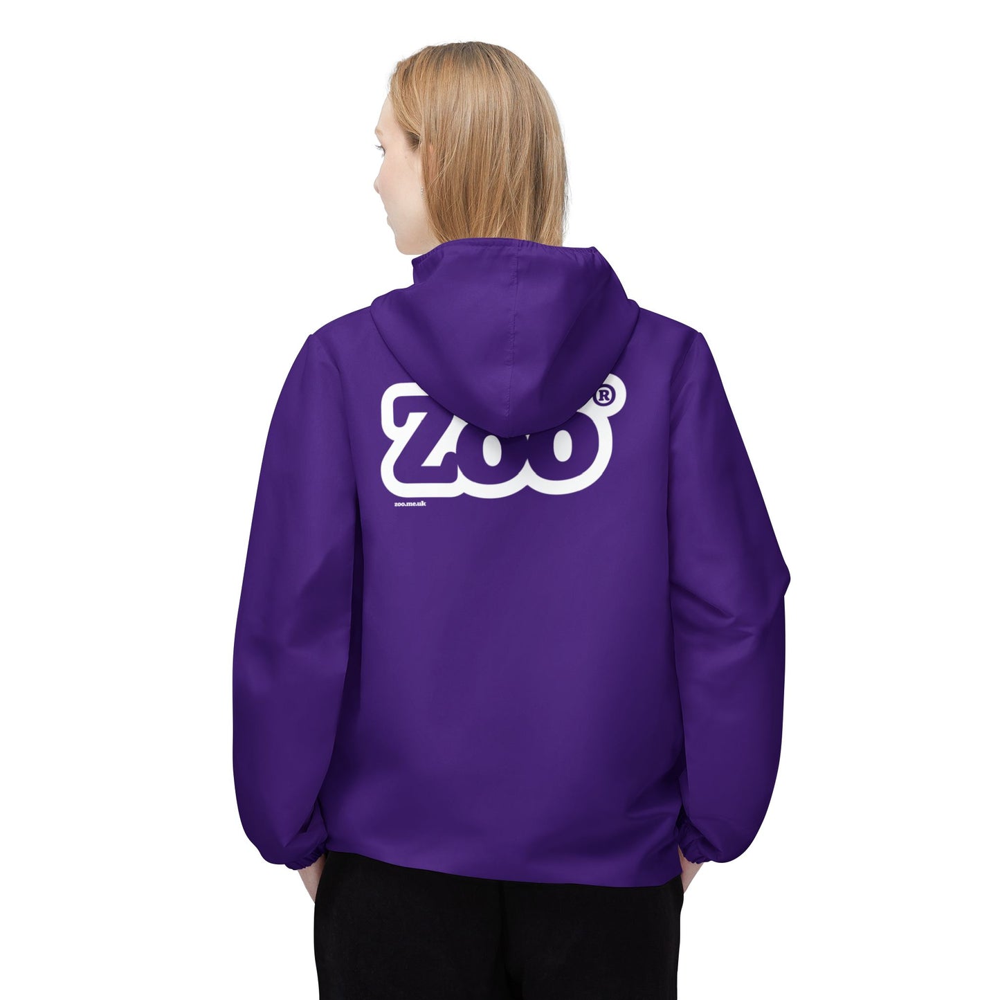 Zoo® Purple with White - Ladies Windbreaker Jacket