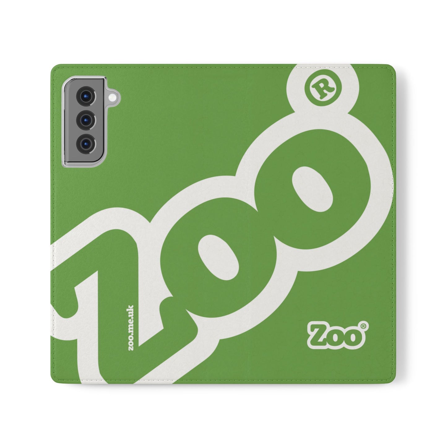Zoo® Light Green Flip Case - Phone Wallet with Card Holder
