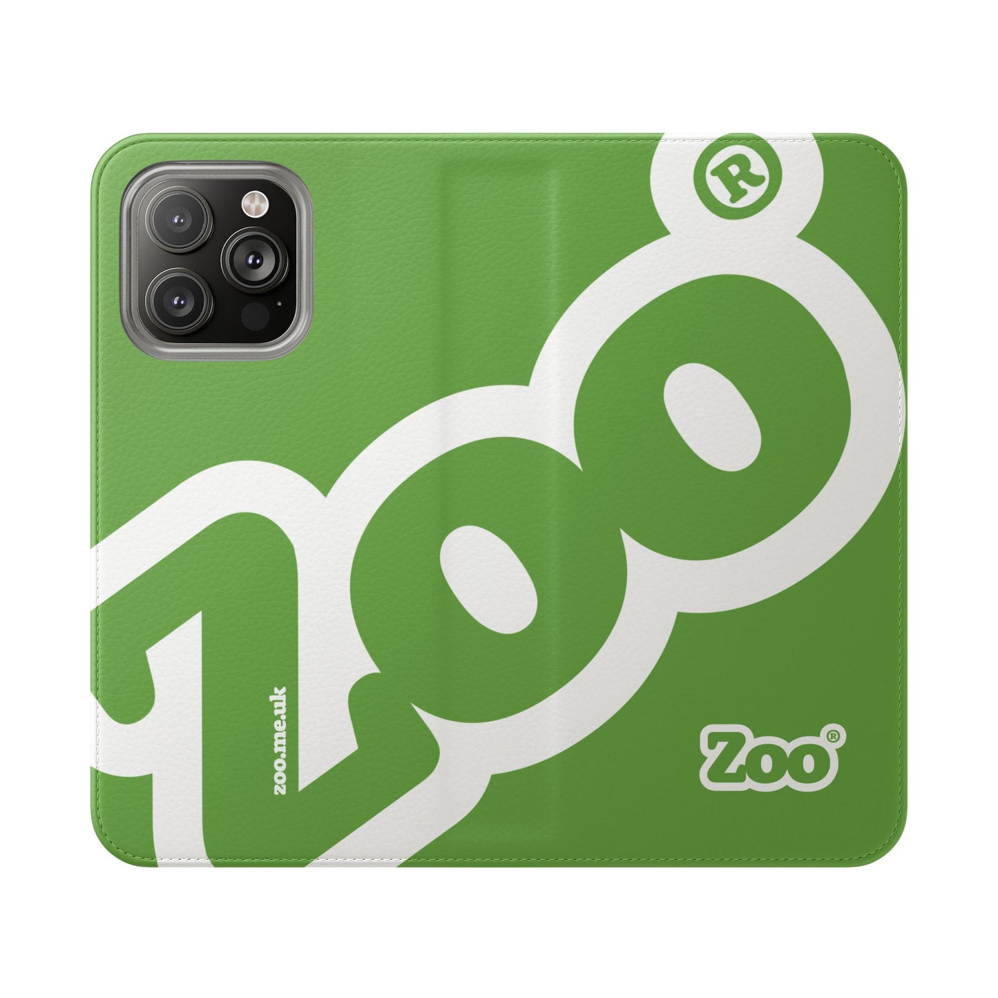 Zoo® Light Green Flip Case - Phone Wallet with Card Holder