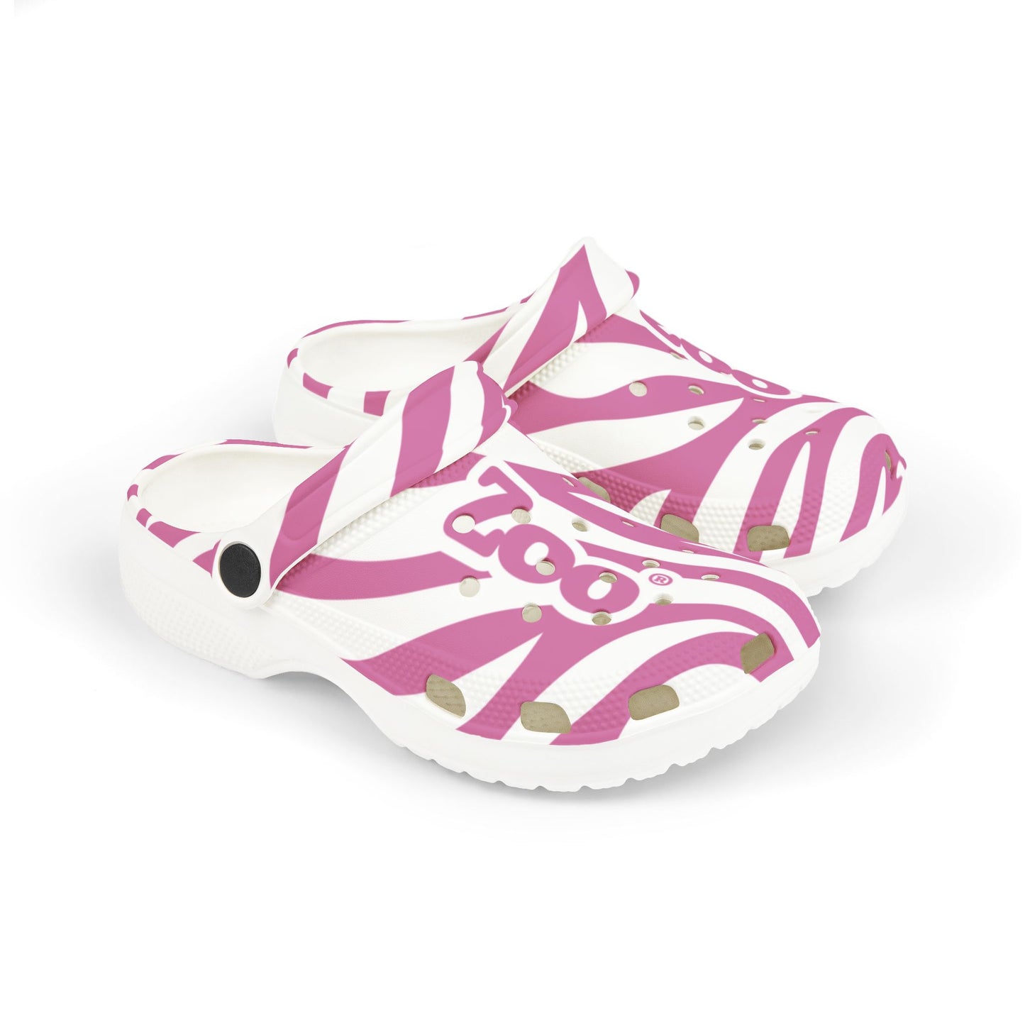 Zoo® Kid's Light Pink & White Sole Clogs