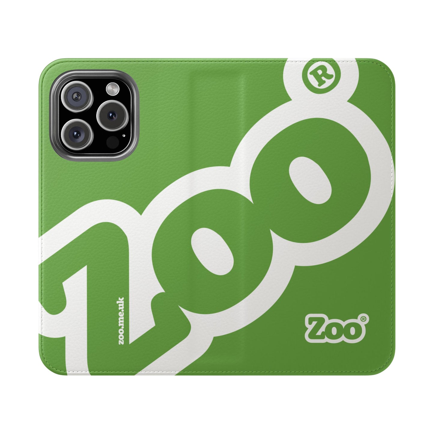 Zoo® Light Green Flip Case - Phone Wallet with Card Holder