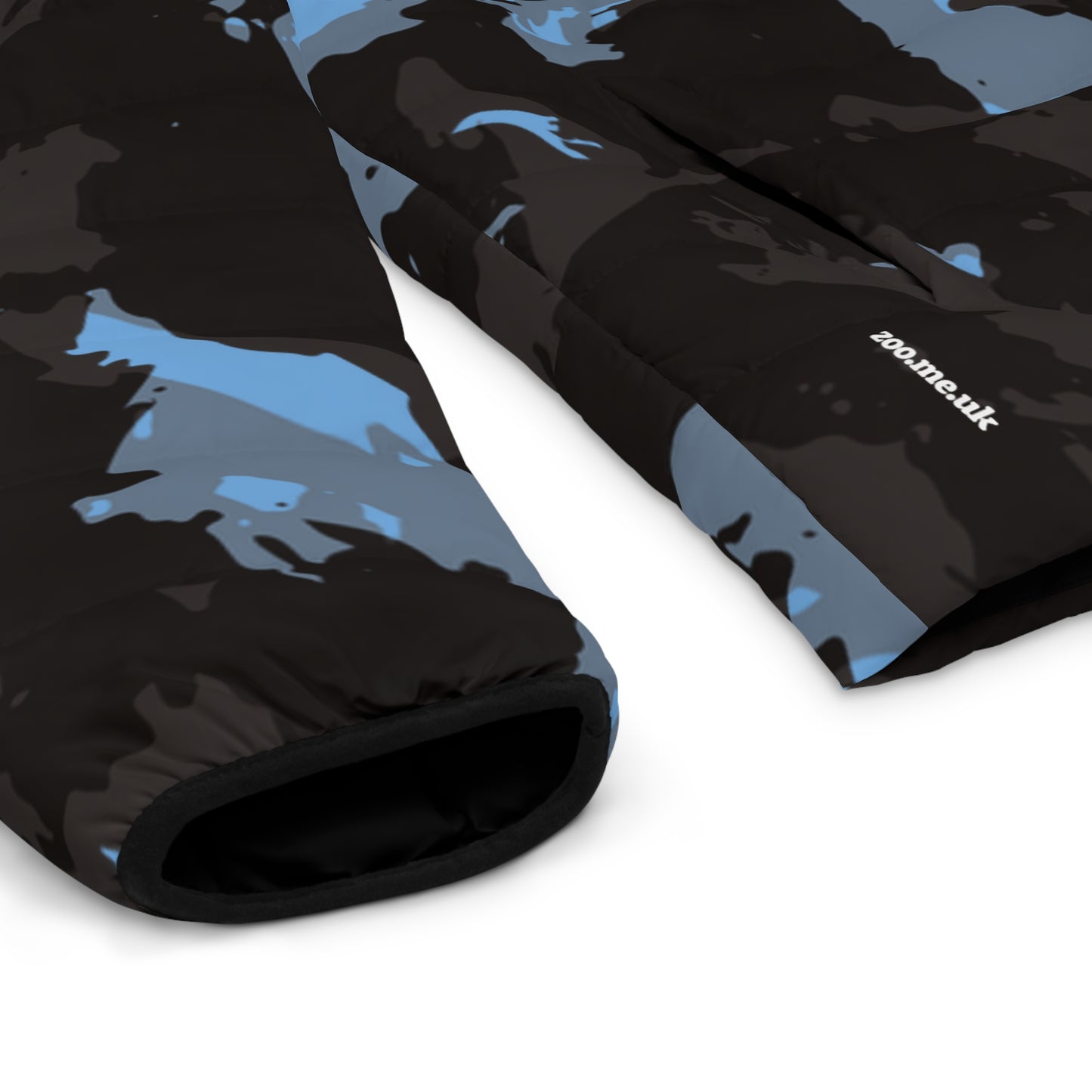 Zoo® Black & Light Blue Camo - Unisex Puffer Jacket