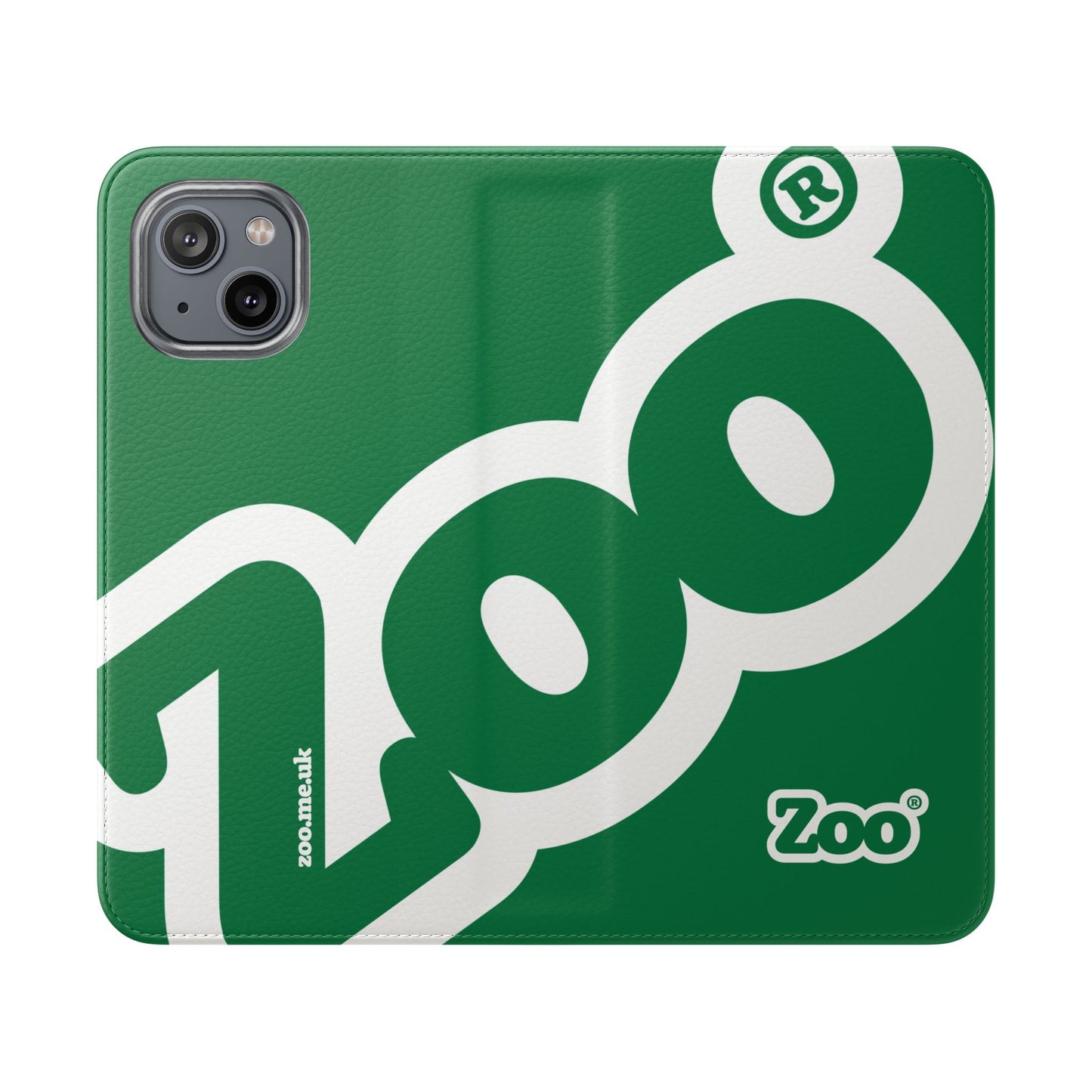 Zoo® Dark Green Flip Case - Phone Wallet with Card Holder