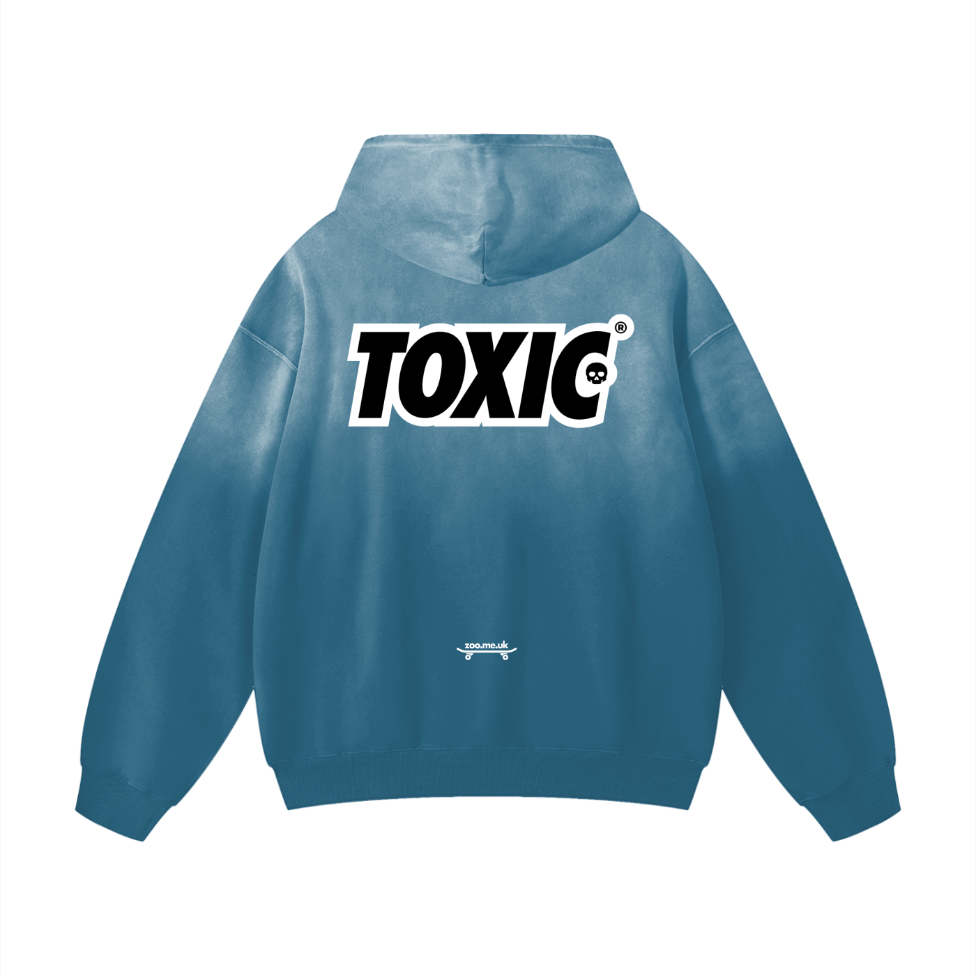 TOXIC® SKULL® Heavyweight Sunfade Oversized Hoodie