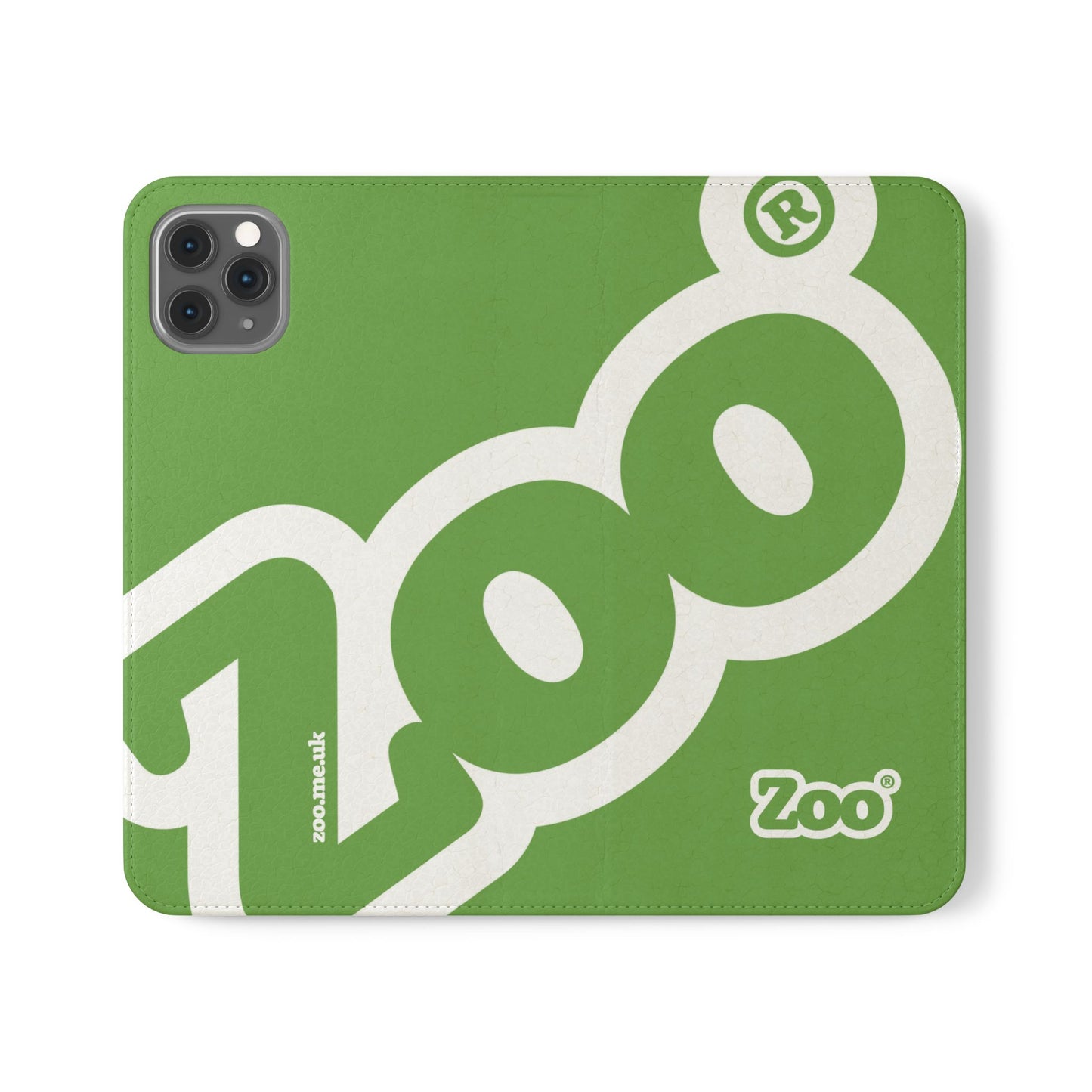 Zoo® Light Green Flip Case - Phone Wallet with Card Holder