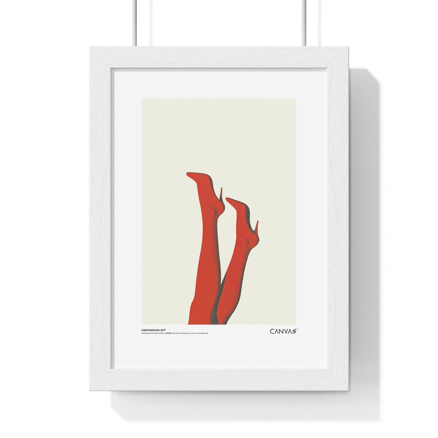 CANVAS™ RED-HOT-LEGS Portrait Framed Poster