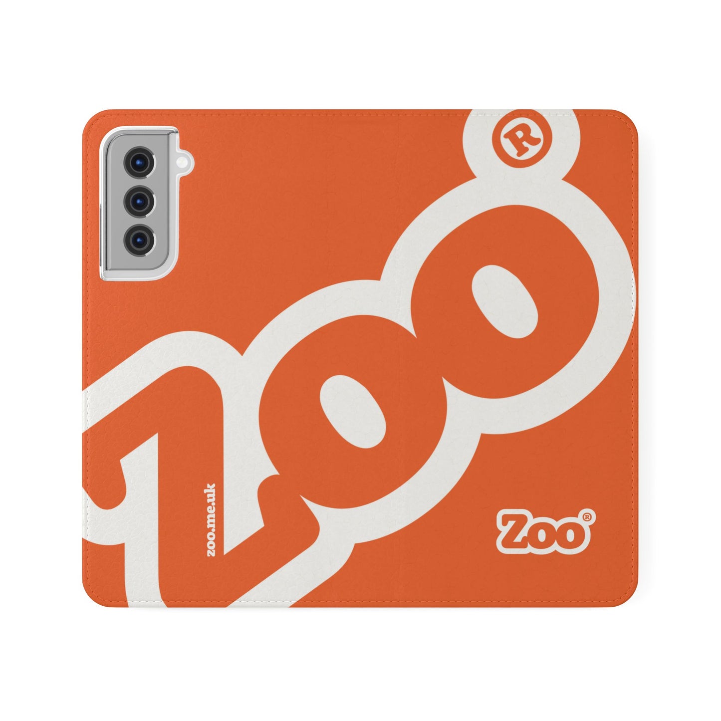 Zoo® Orange Flip Case - Phone Wallet with Card Holder