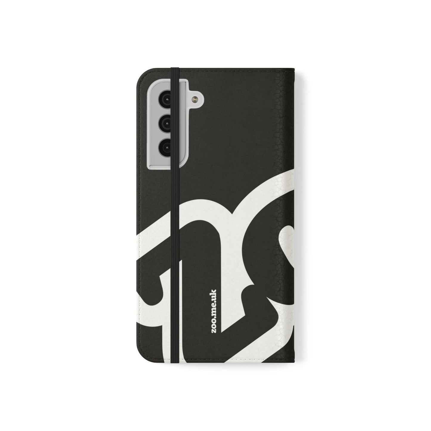 Zoo® Black Flip Case - Phone Wallet with Card Holder