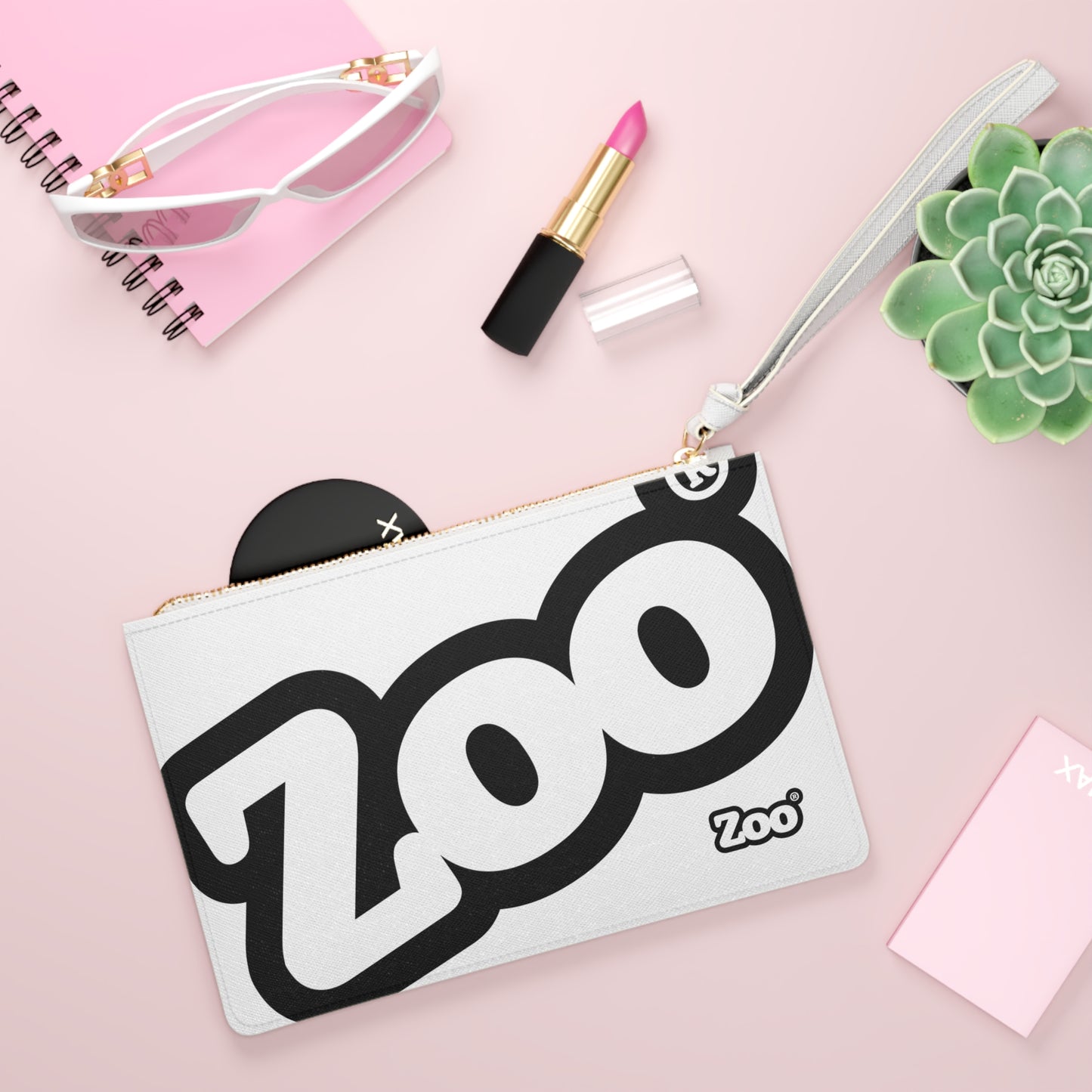 Zoo® Black on White Clutch Bag