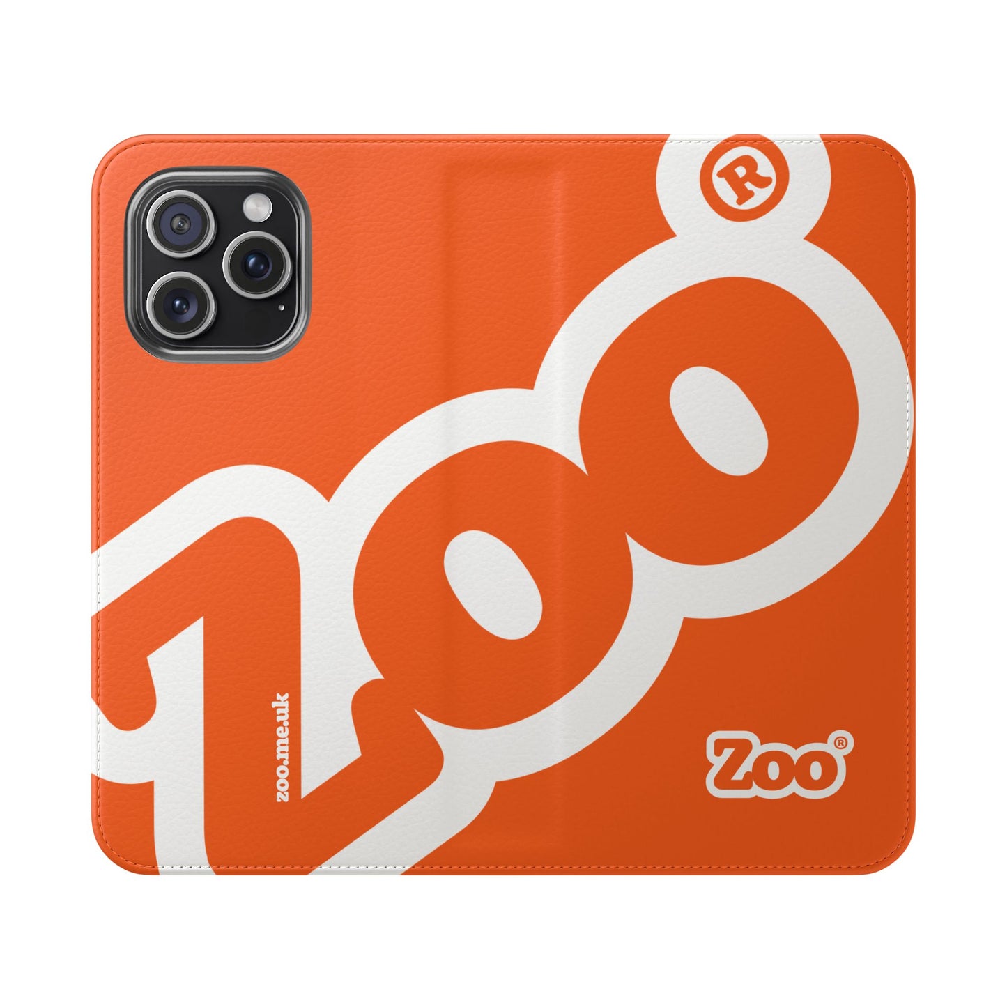 Zoo® Orange Flip Case - Phone Wallet with Card Holder