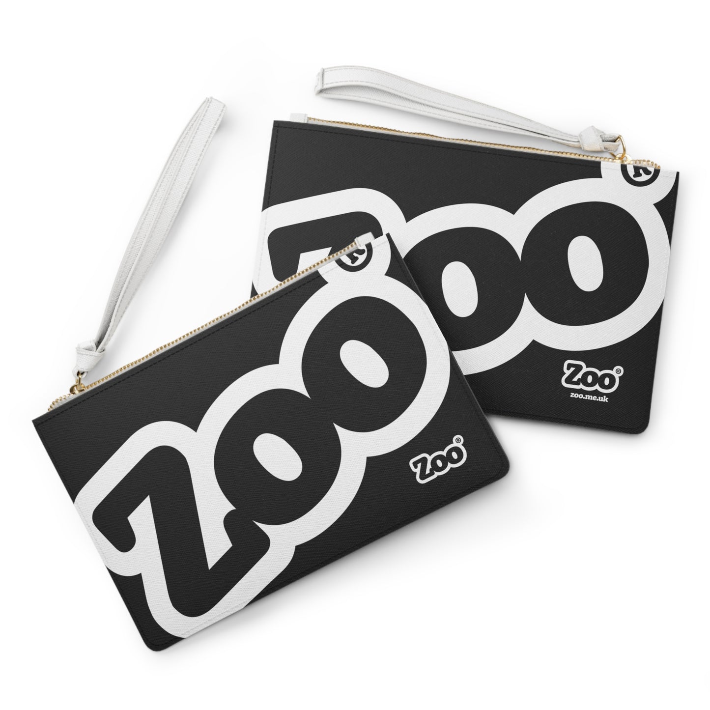 Zoo® White on Black Clutch Bag