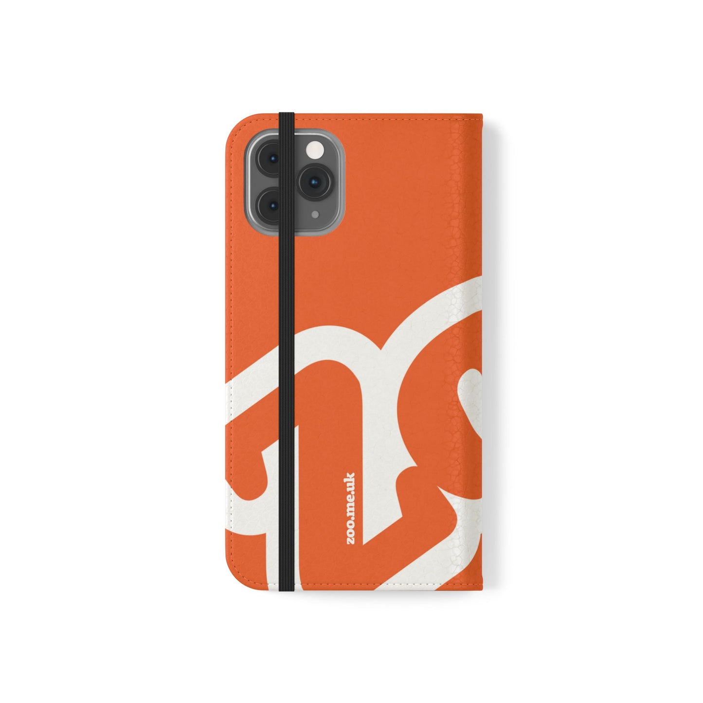 Zoo® Orange Flip Case - Phone Wallet with Card Holder