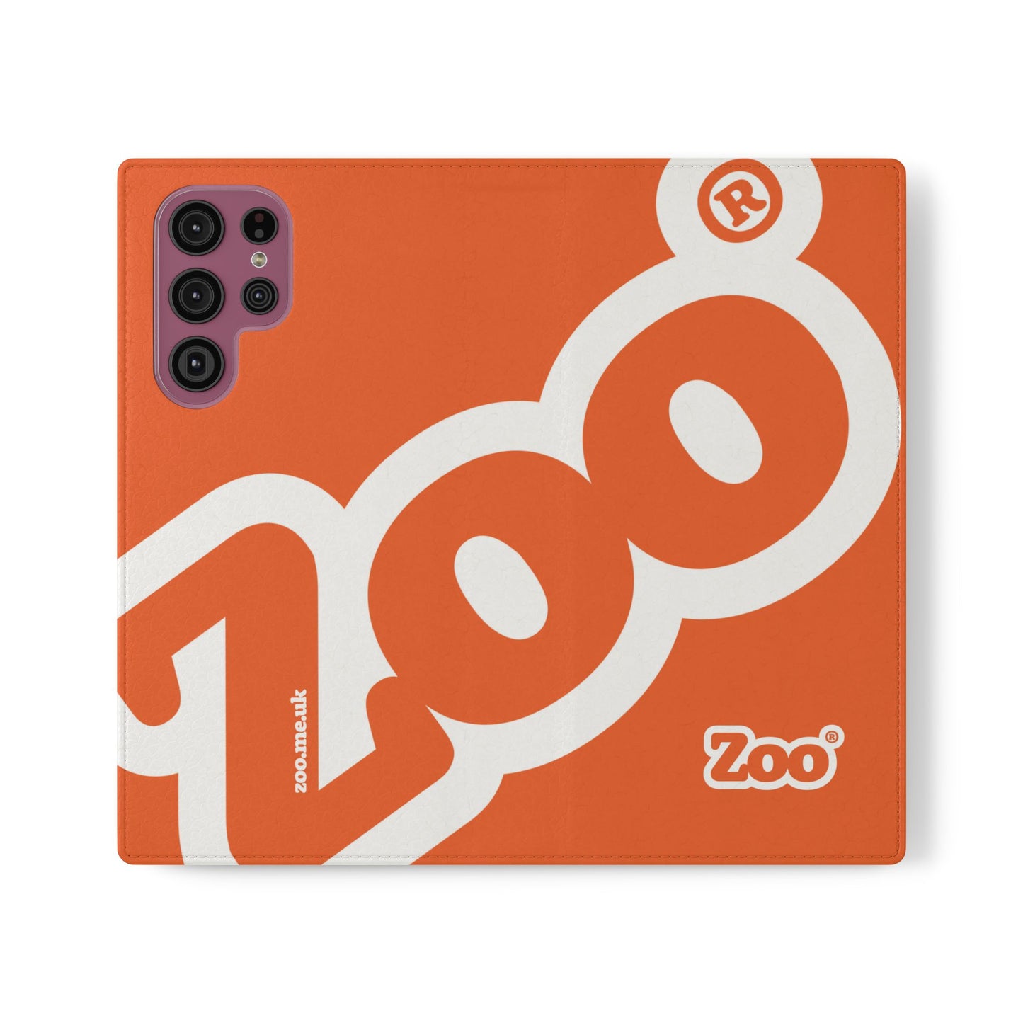 Zoo® Orange Flip Case - Phone Wallet with Card Holder