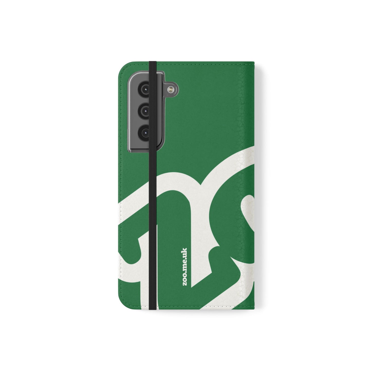 Zoo® Dark Green Flip Case - Phone Wallet with Card Holder