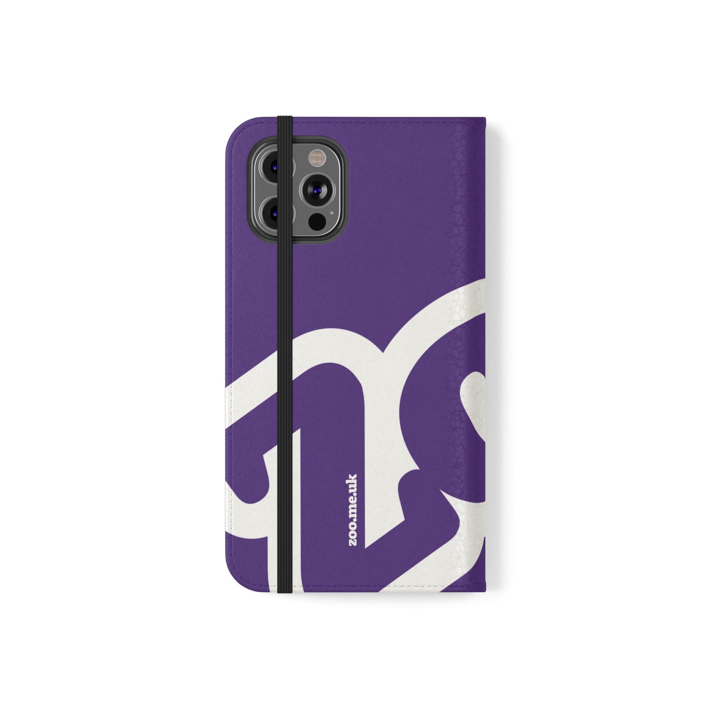 Zoo® Purple Flip Case - Phone Wallet with Card Holder