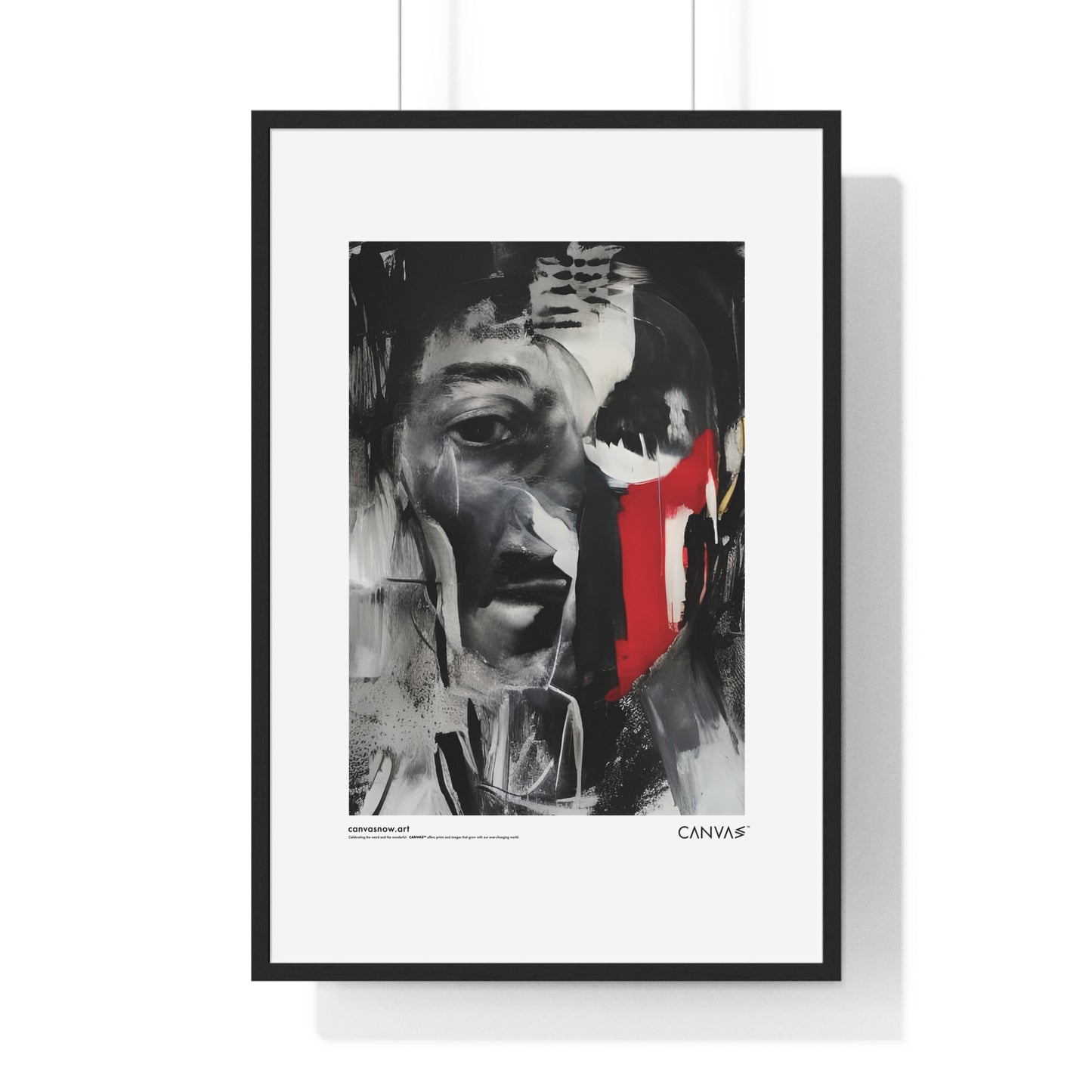 CANVAS™ MAN-BLUR Portrait Framed Poster