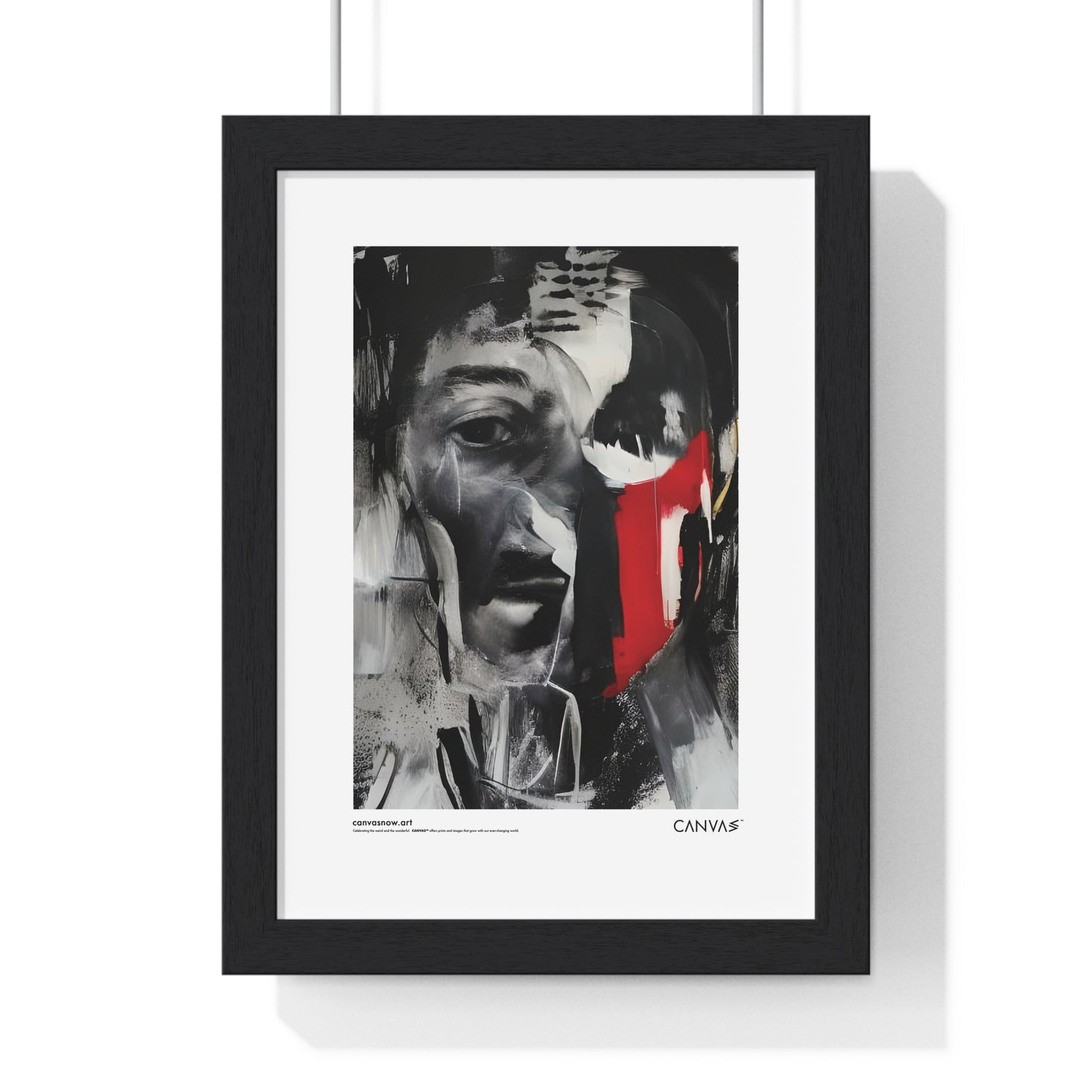 CANVAS™ MAN-BLUR Portrait Framed Poster