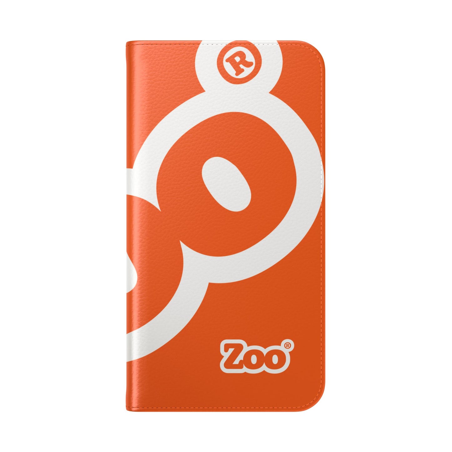 Zoo® Orange Flip Case - Phone Wallet with Card Holder