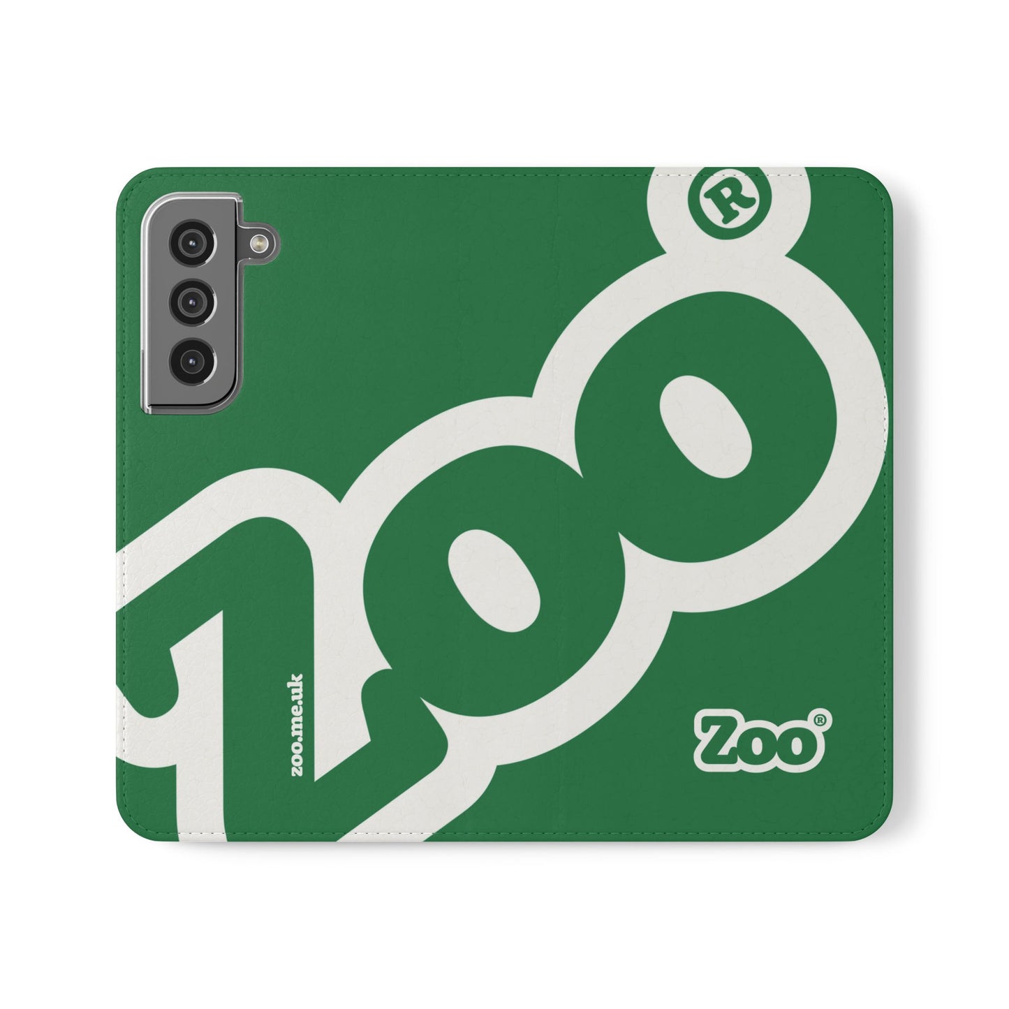 Zoo® Dark Green Flip Case - Phone Wallet with Card Holder