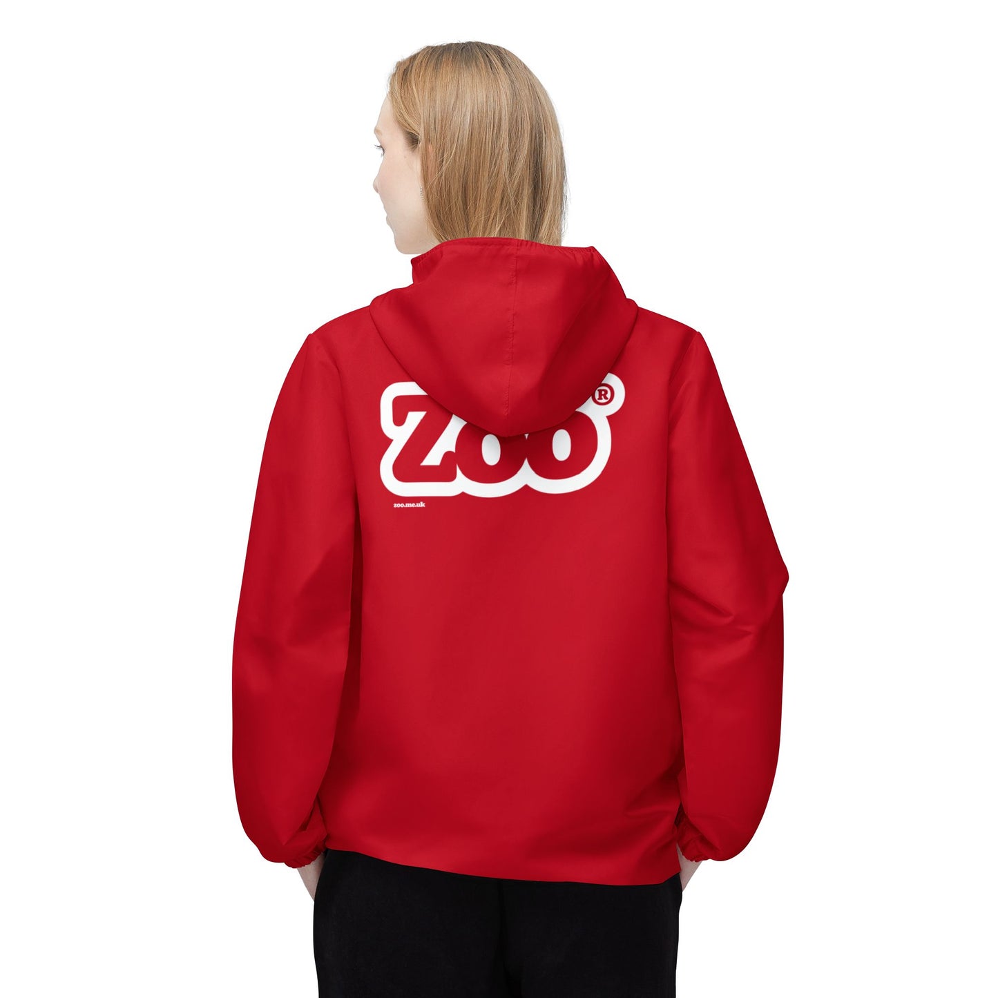 Zoo® Dark Red - Unisex Windbreaker Jacket