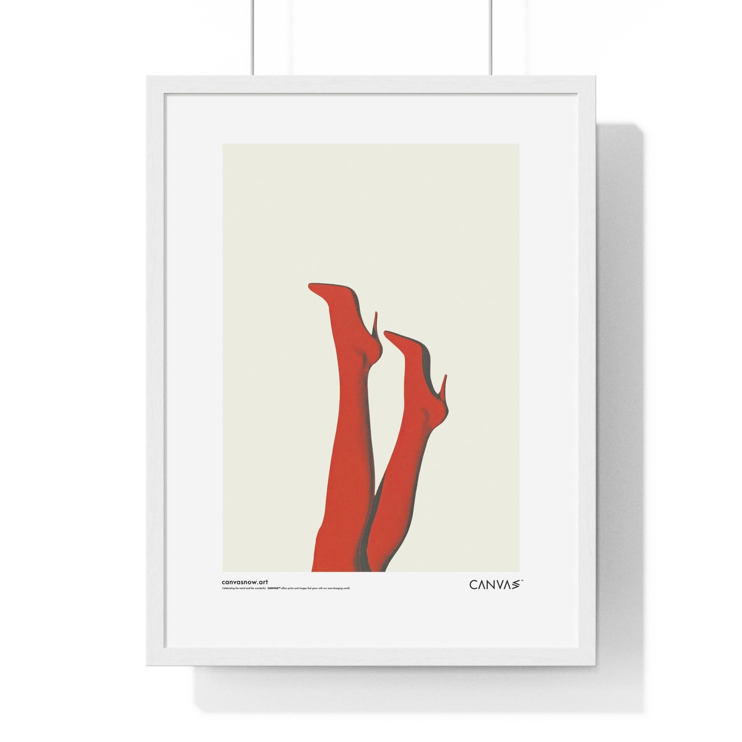 CANVAS™ RED-HOT-LEGS Portrait Framed Poster