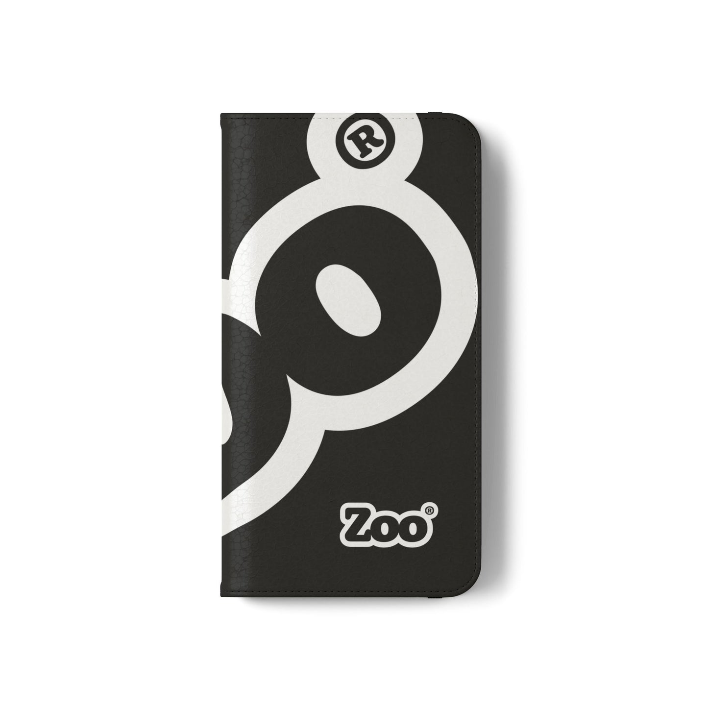 Zoo® Black Flip Case - Phone Wallet with Card Holder