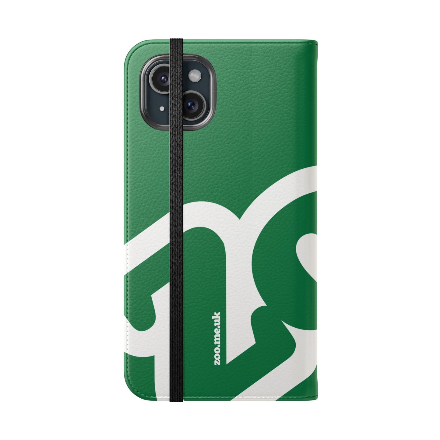 Zoo® Dark Green Flip Case - Phone Wallet with Card Holder