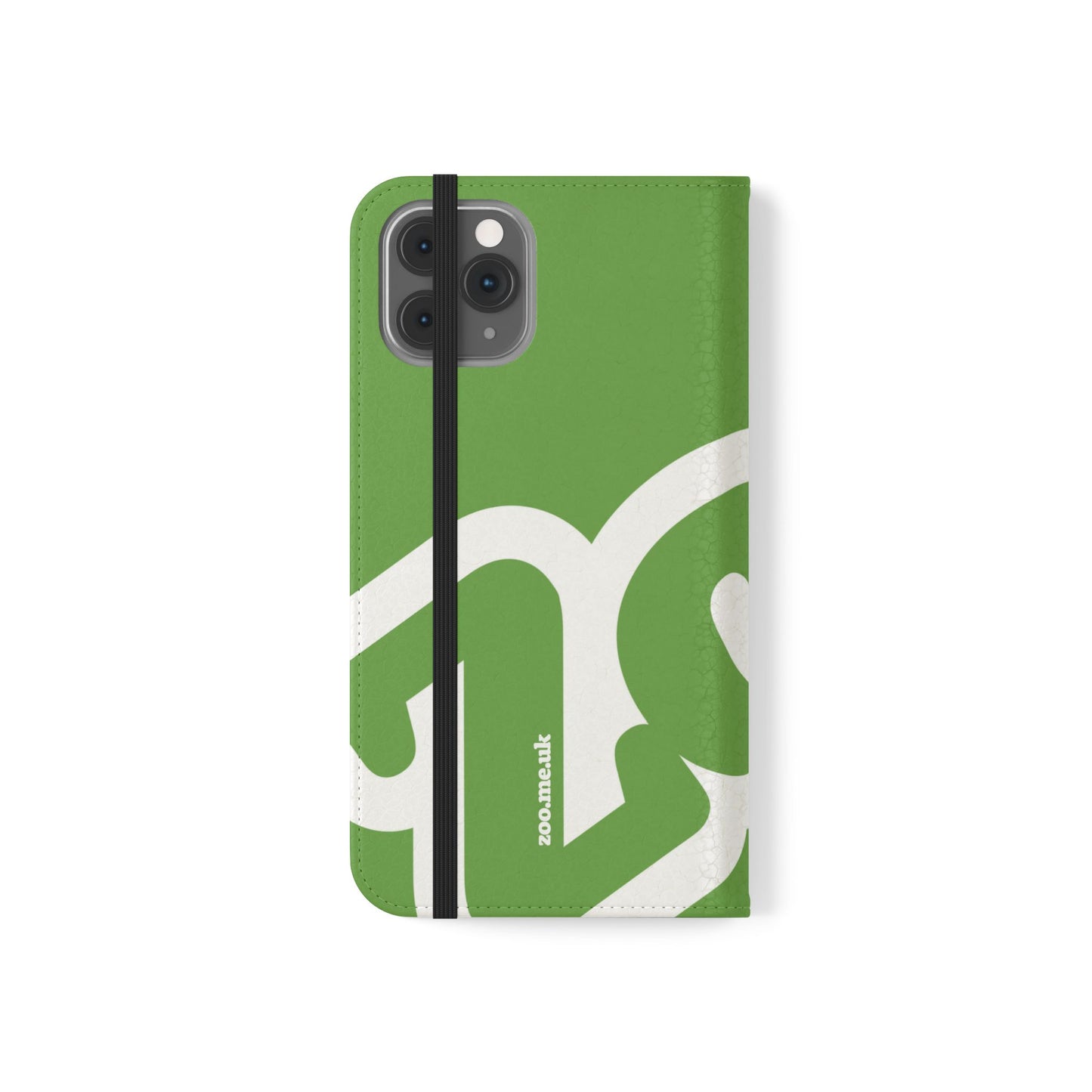 Zoo® Light Green Flip Case - Phone Wallet with Card Holder