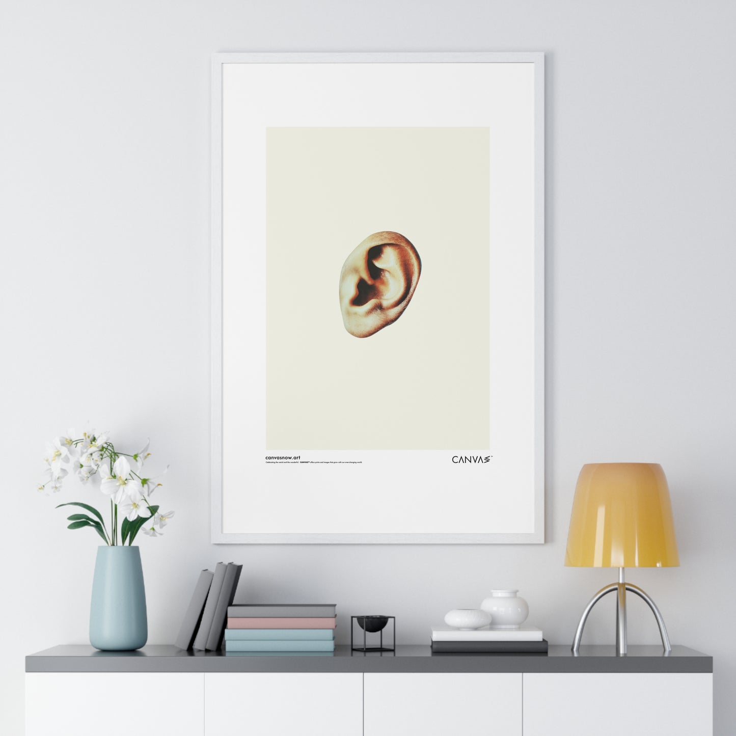 CANVAS™ MISSING-EAR Portrait Framed Poster