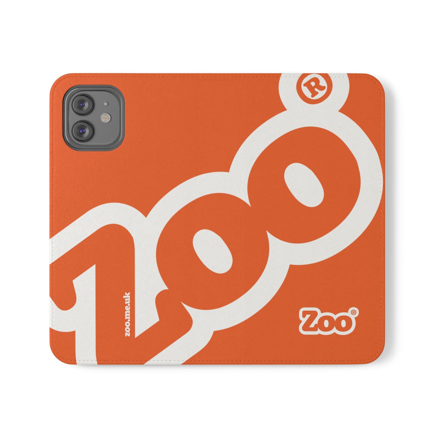 Zoo® Orange Flip Case - Phone Wallet with Card Holder
