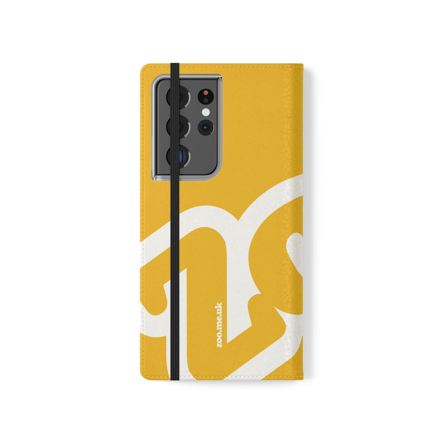 Zoo® Yellow Flip Case - Phone Wallet with Card Holder