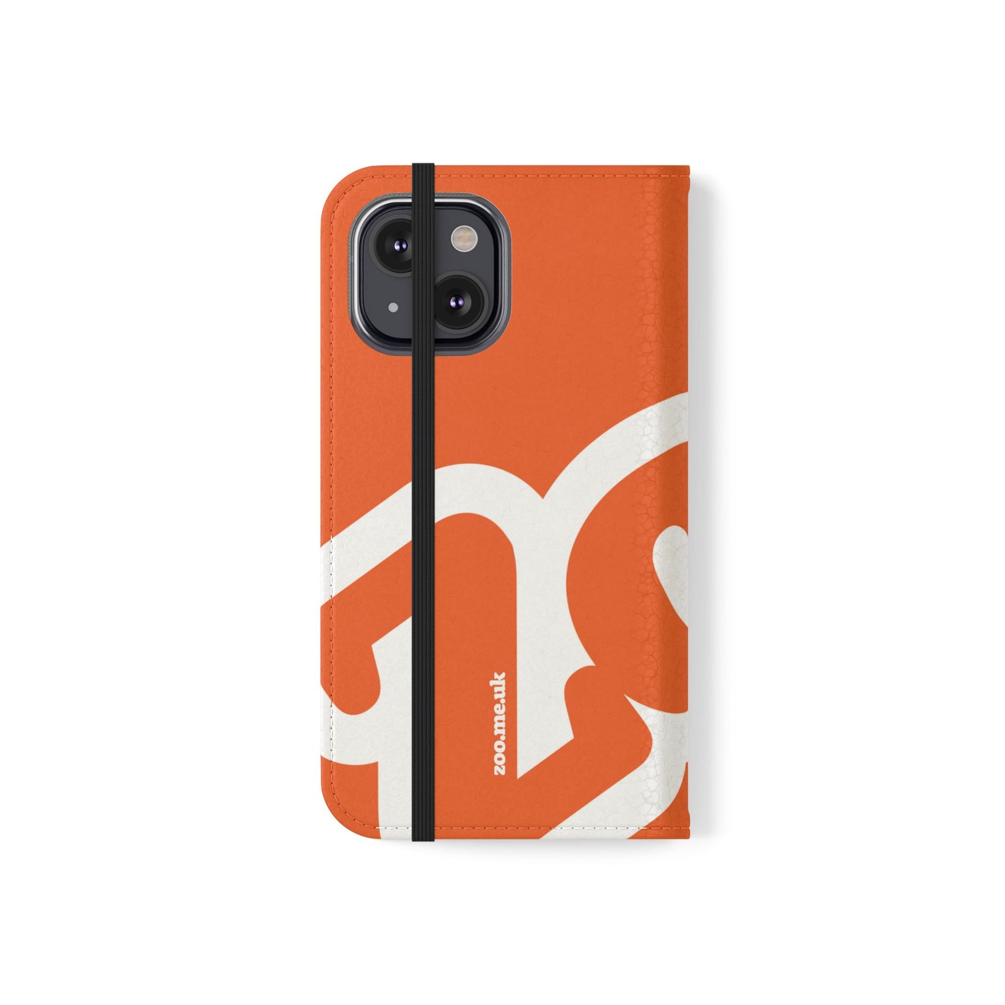 Zoo® Orange Flip Case - Phone Wallet with Card Holder