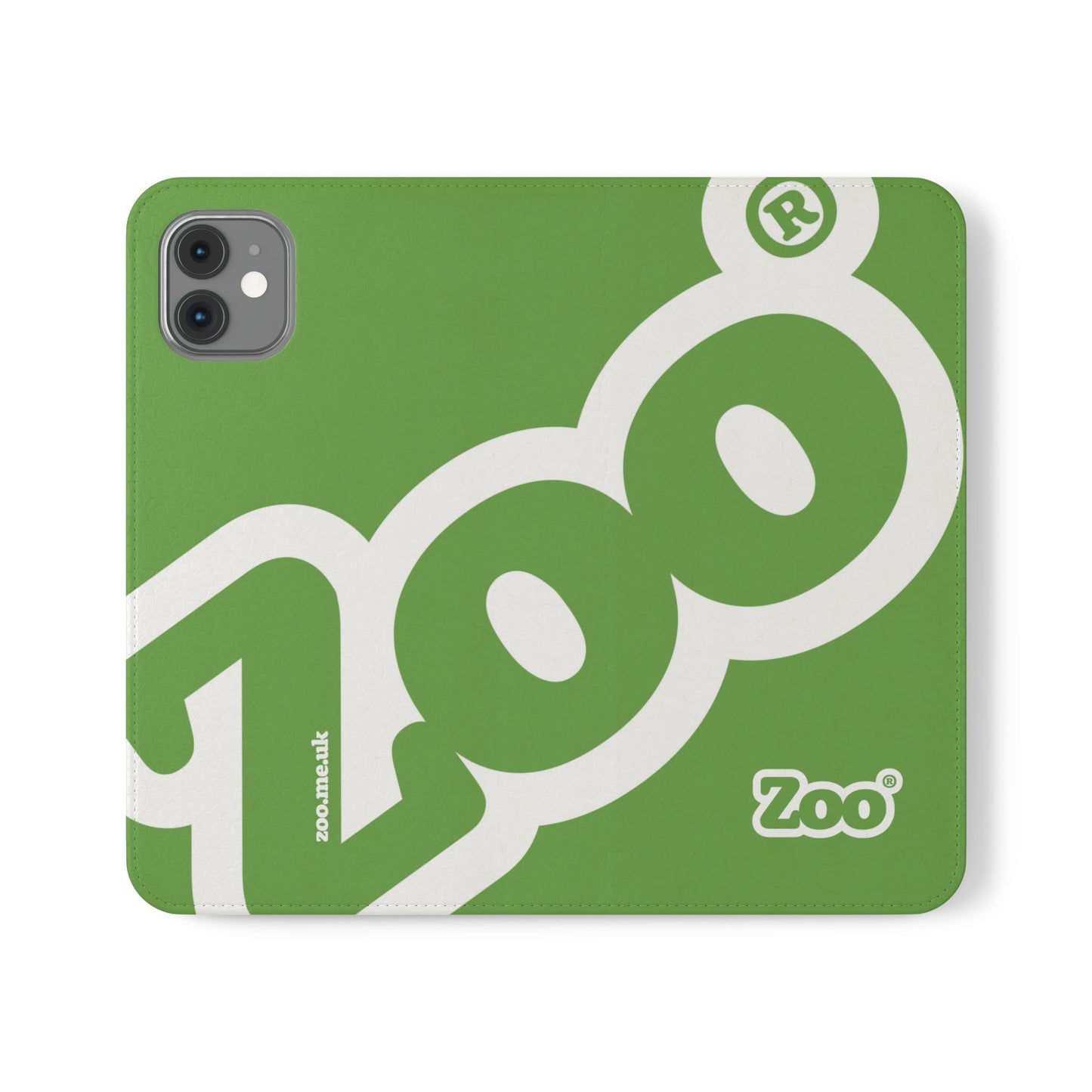 Zoo® Light Green Flip Case - Phone Wallet with Card Holder