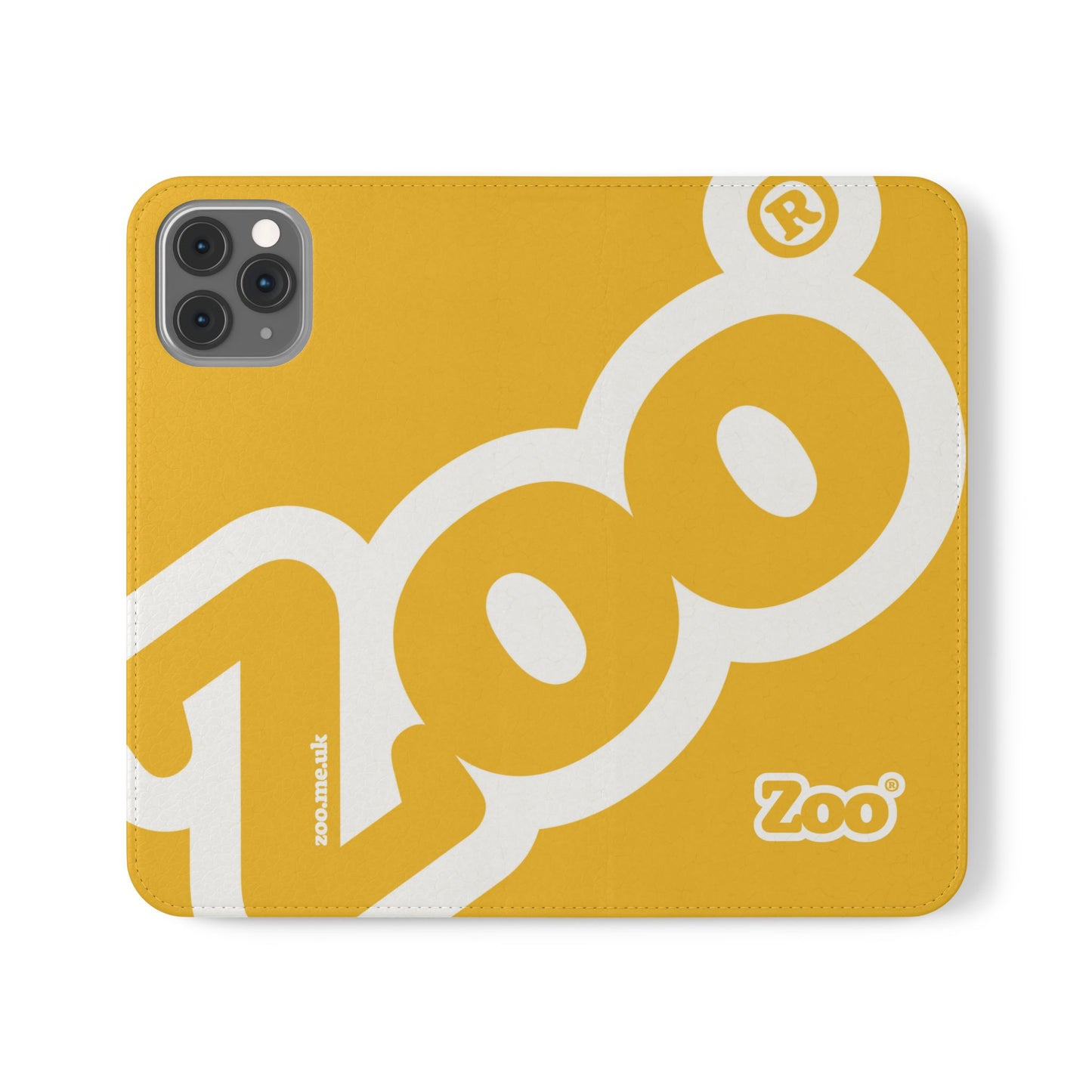 Zoo® Yellow Flip Case - Phone Wallet with Card Holder