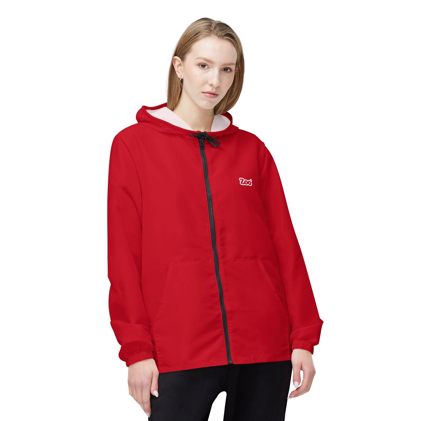 Zoo® Dark Red - Unisex Windbreaker Jacket