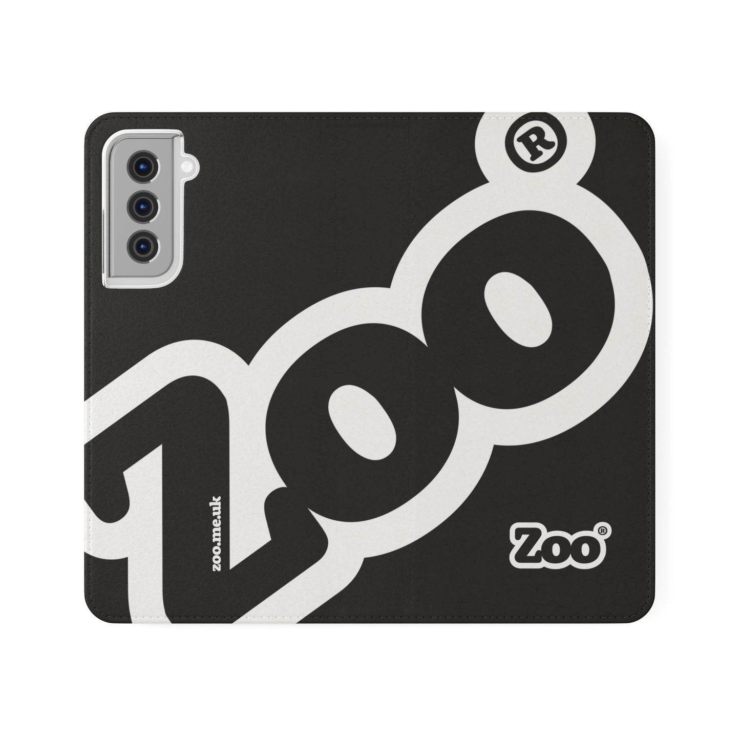 Zoo® Black Flip Case - Phone Wallet with Card Holder